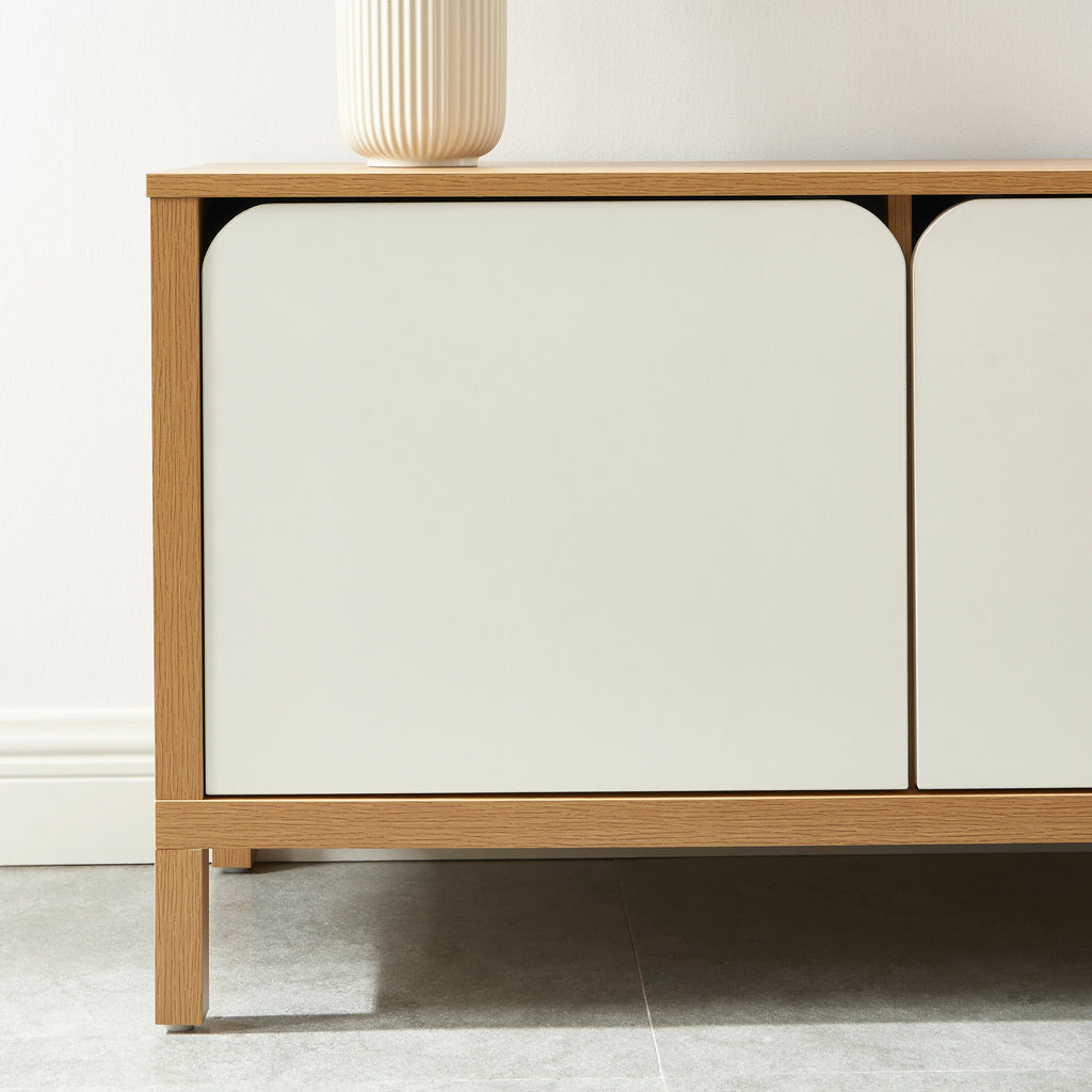 KILDA TV Stand with Storage – White