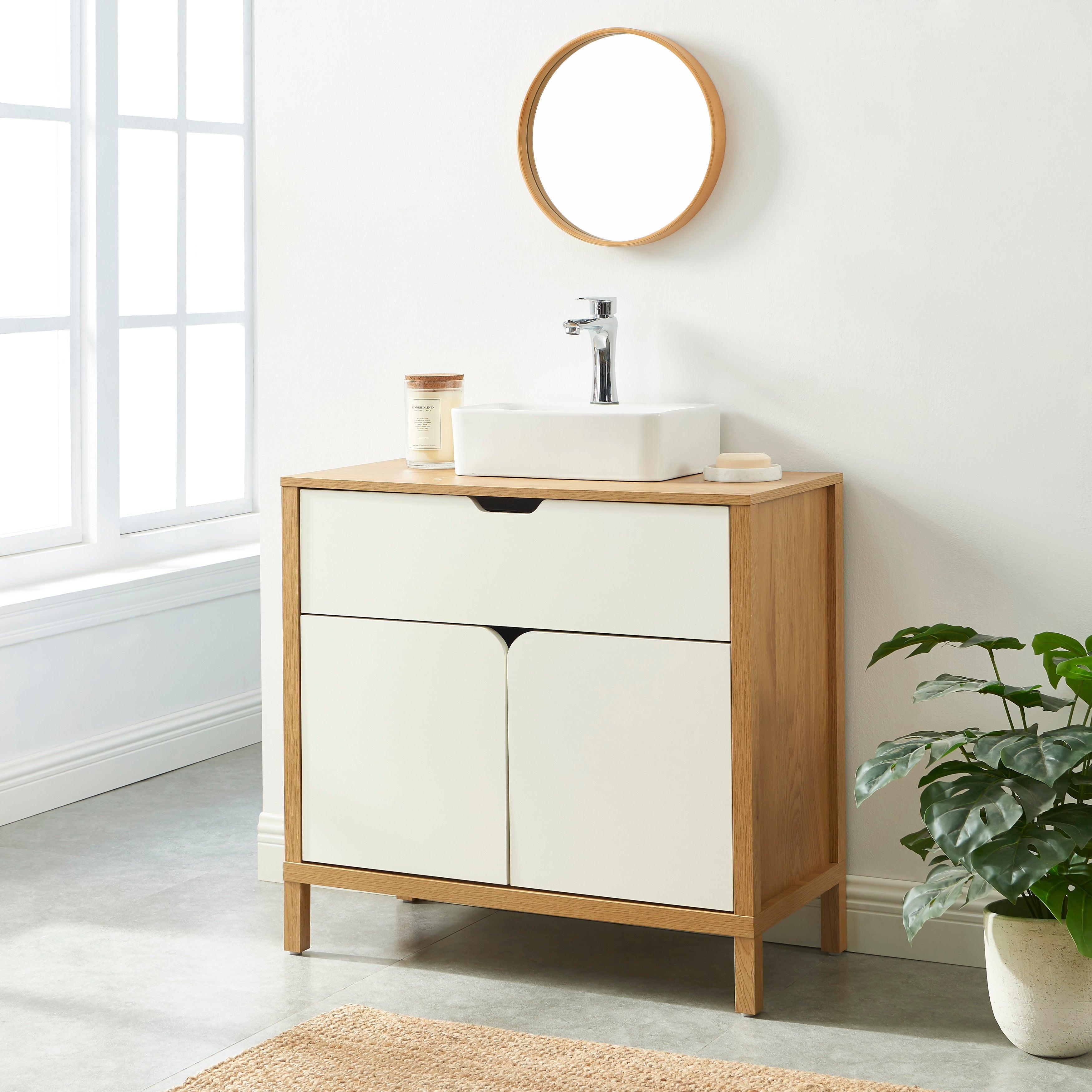 KILDA Under-Sink Bathroom Cabinet – White