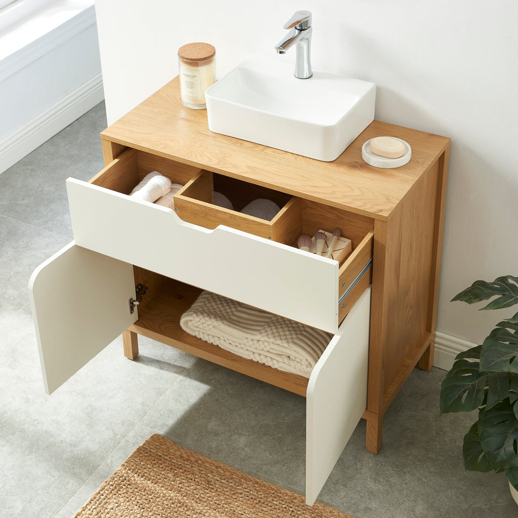 KILDA Under-Sink Bathroom Cabinet – White