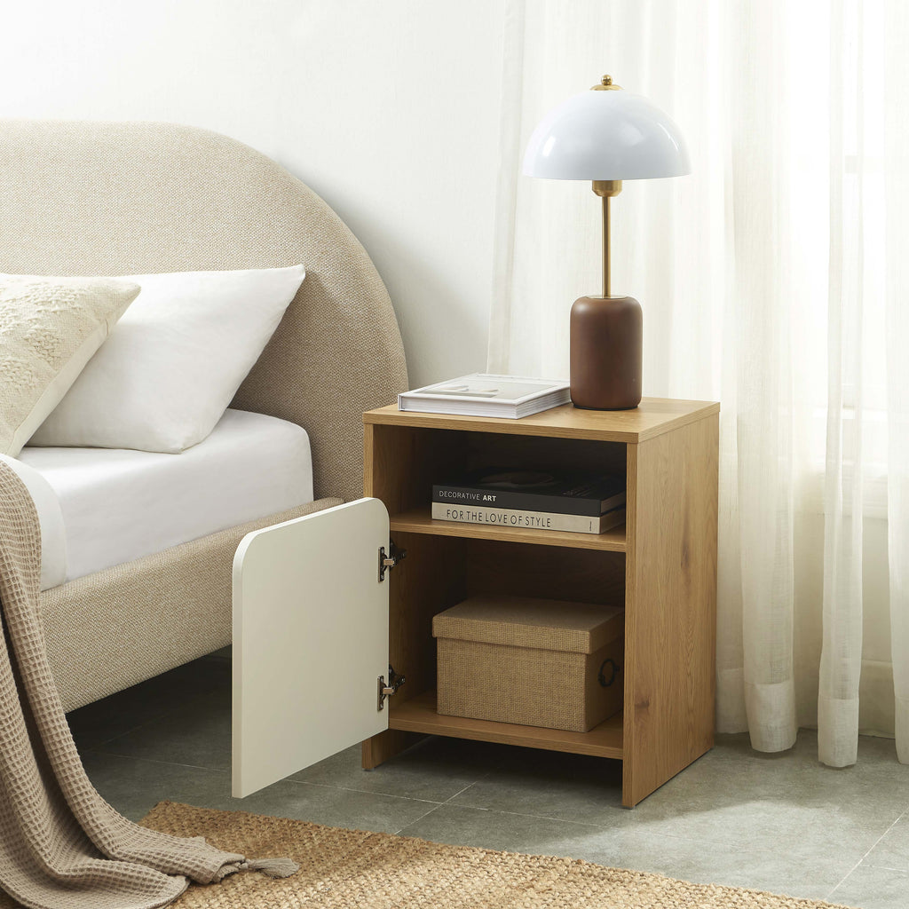 KILDA Nightstand with Drawer – White