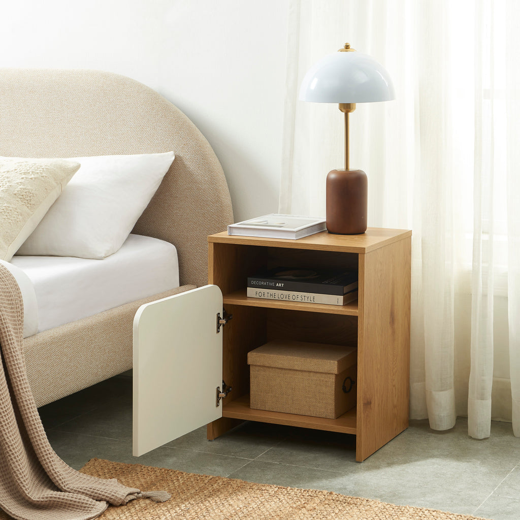 KILDA Nightstand with Drawer – White