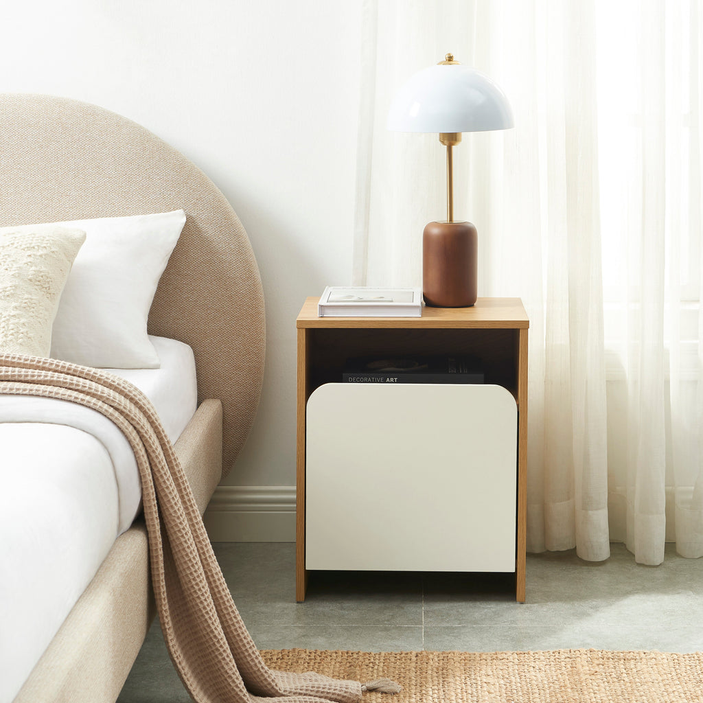 KILDA Nightstand with Drawer – White