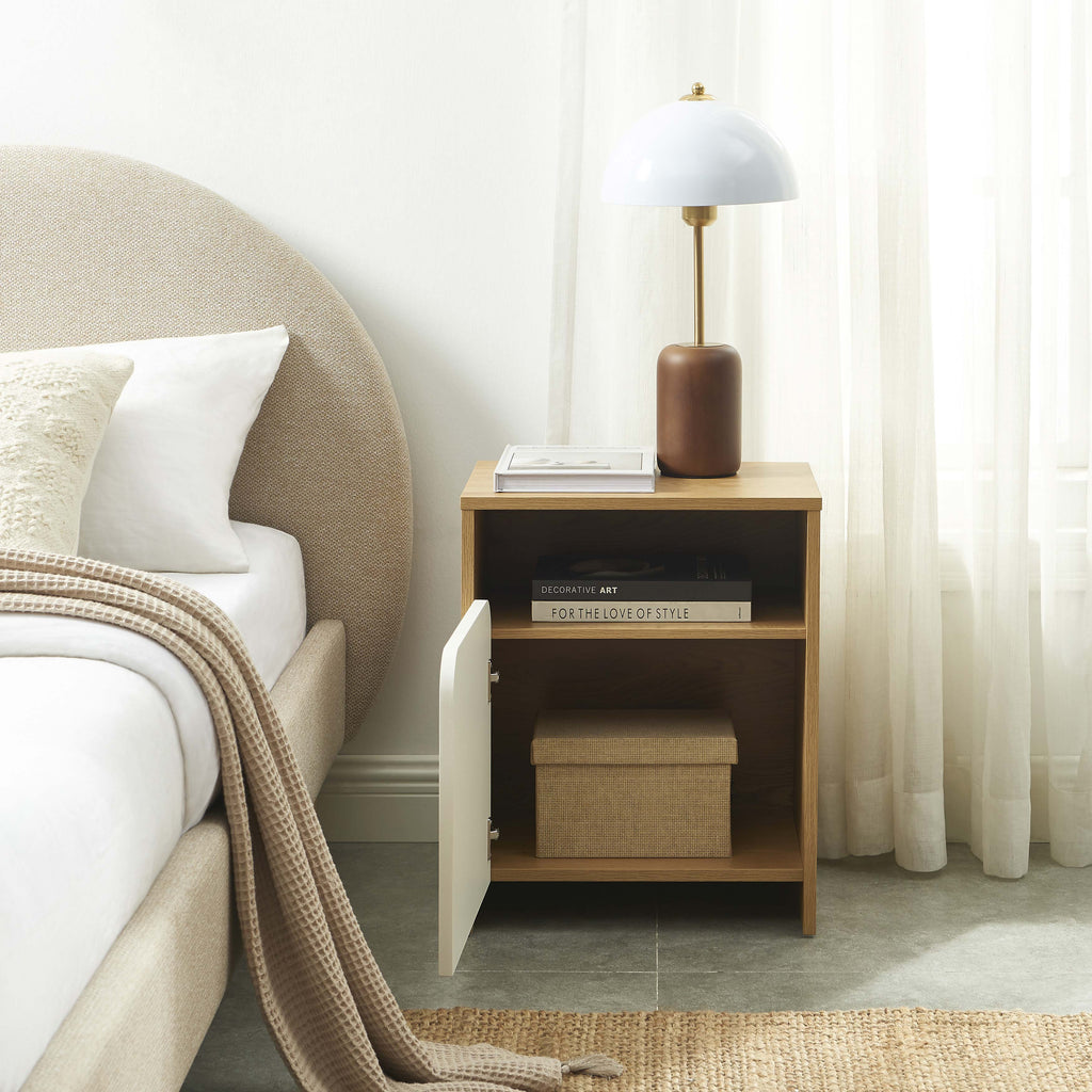 KILDA Nightstand with Drawer – White