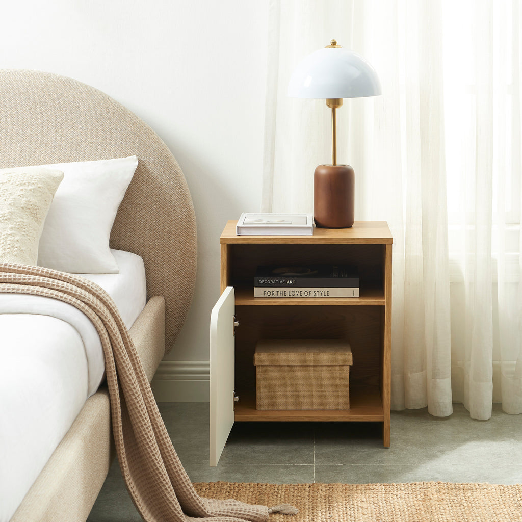 KILDA Nightstand with Drawer – White