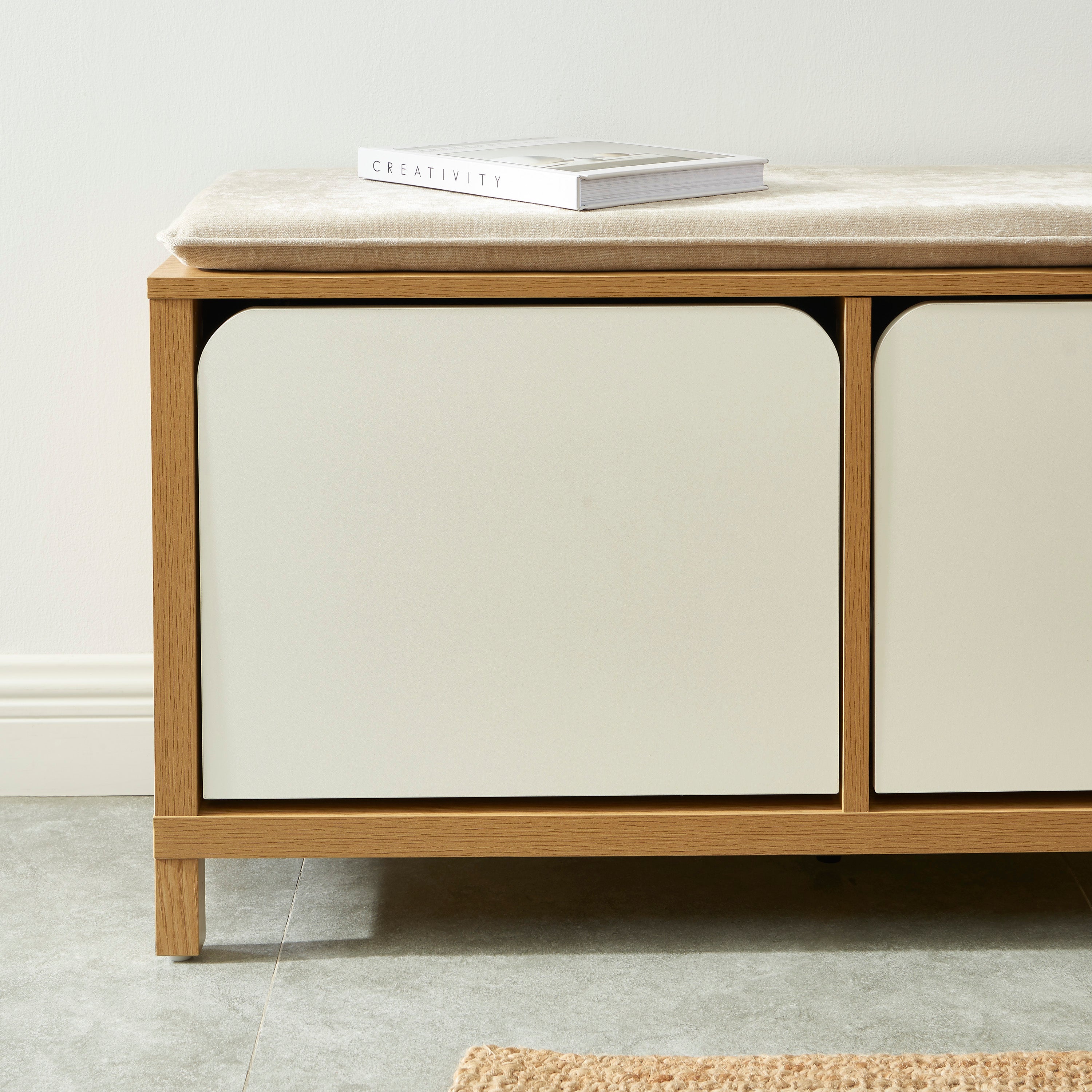 KILDA Large Shoe Cabinet – White