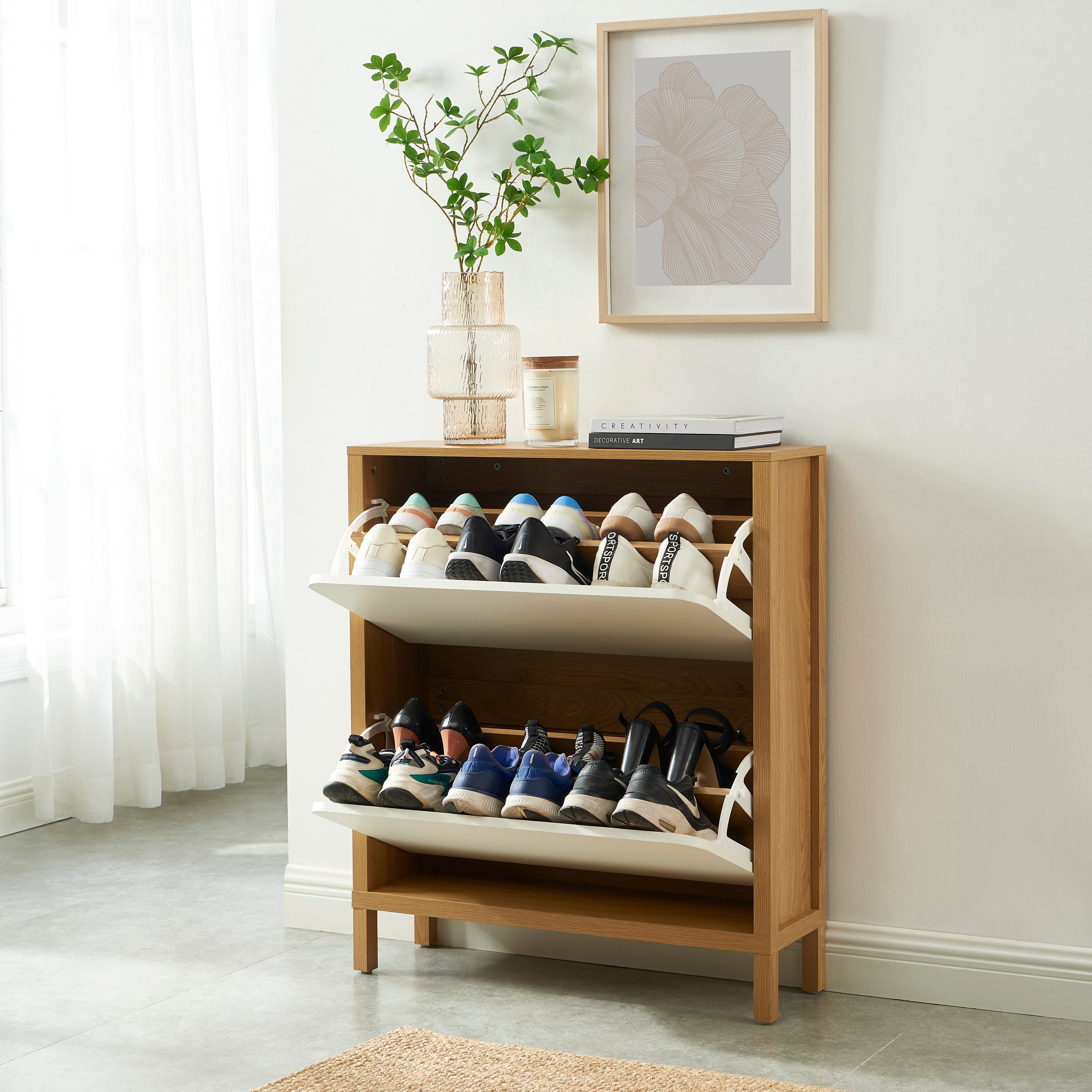 KILDA Shoe Cabinet – White