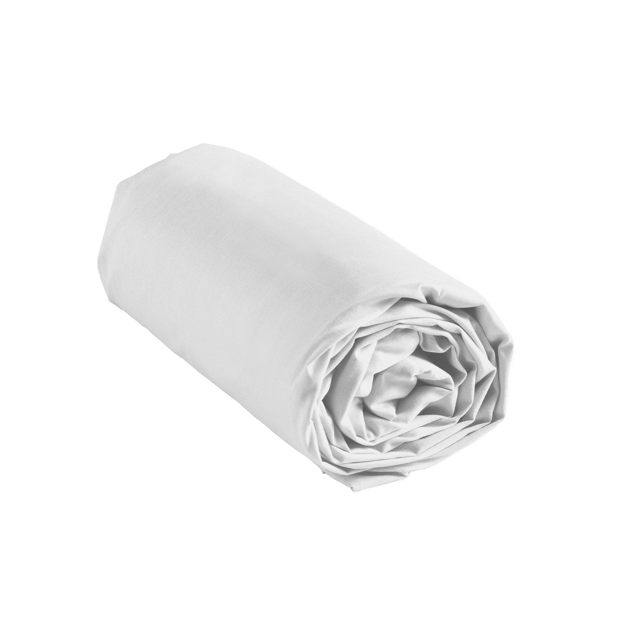 KITO Sage Fitted Sheet 63" x 79" - White