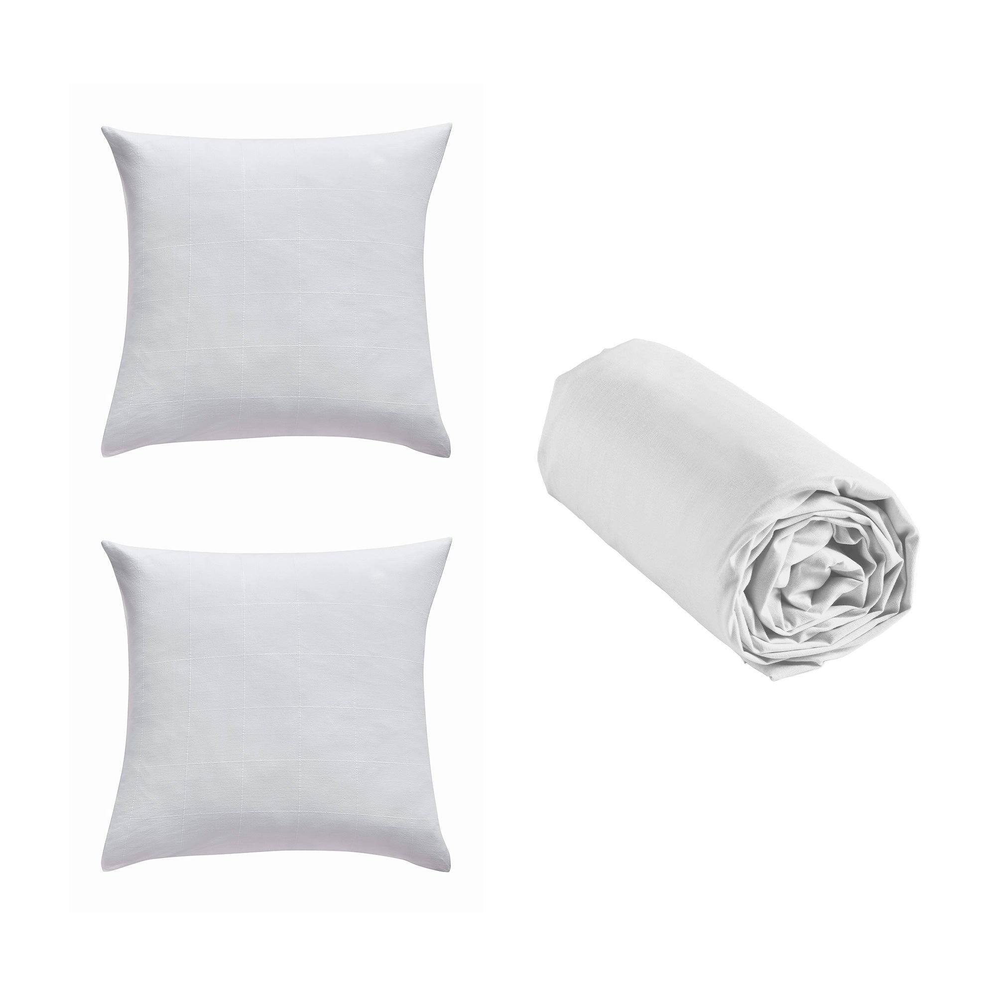 KITO Duvet Cover Set White 94" x 87" - White