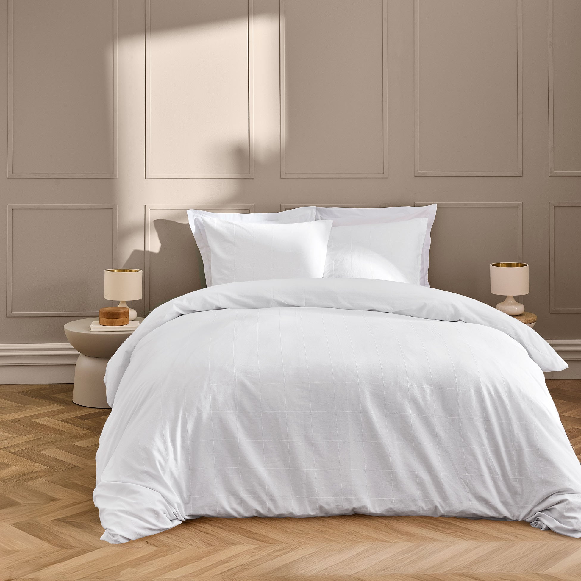 KITO Duvet Cover Set White 94" x 87" - White