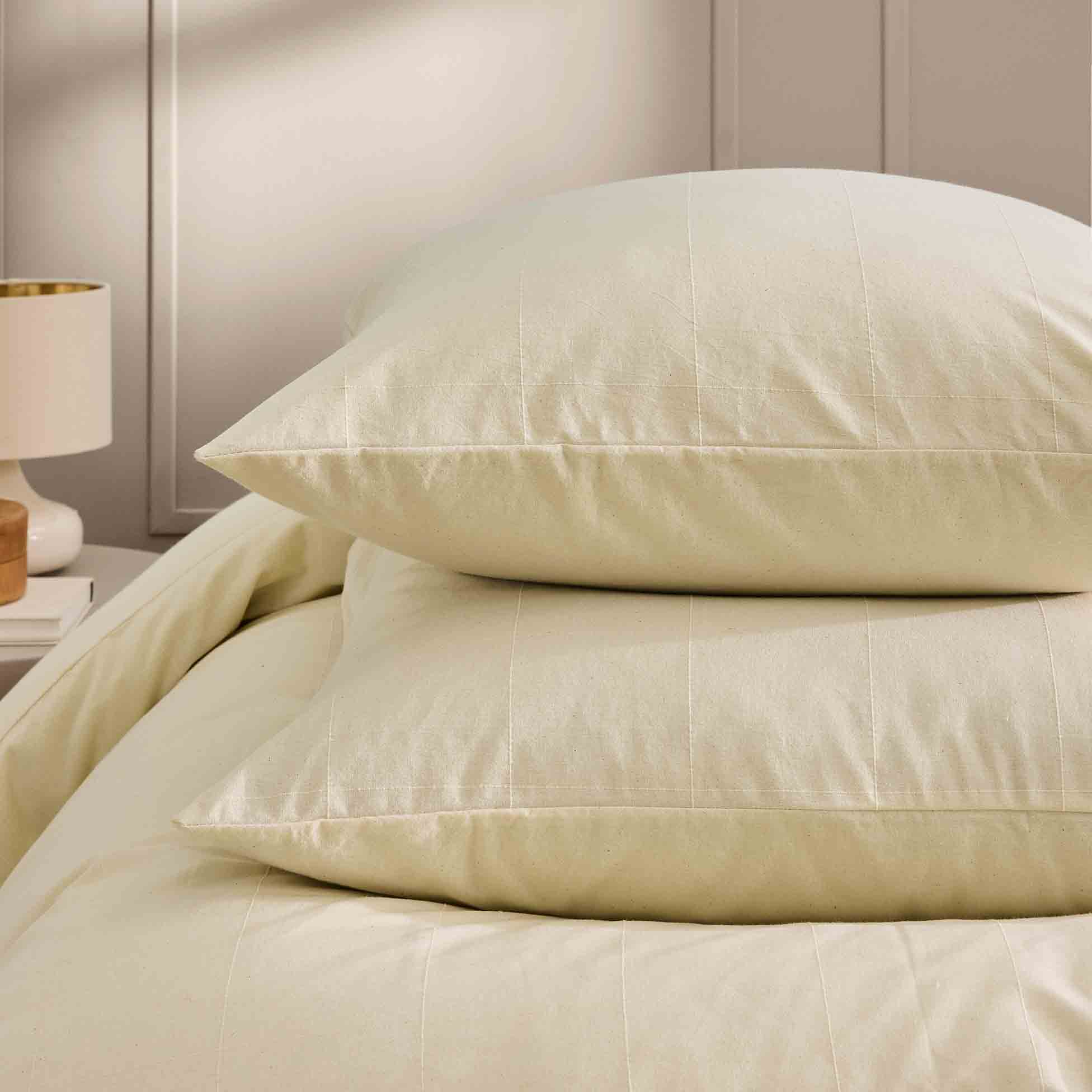 KITO Duvet Cover Set Sage 102" x 94" - Beige