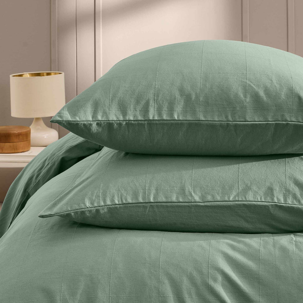 KITO Duvet Cover Set Sage 102" x 94" - Green