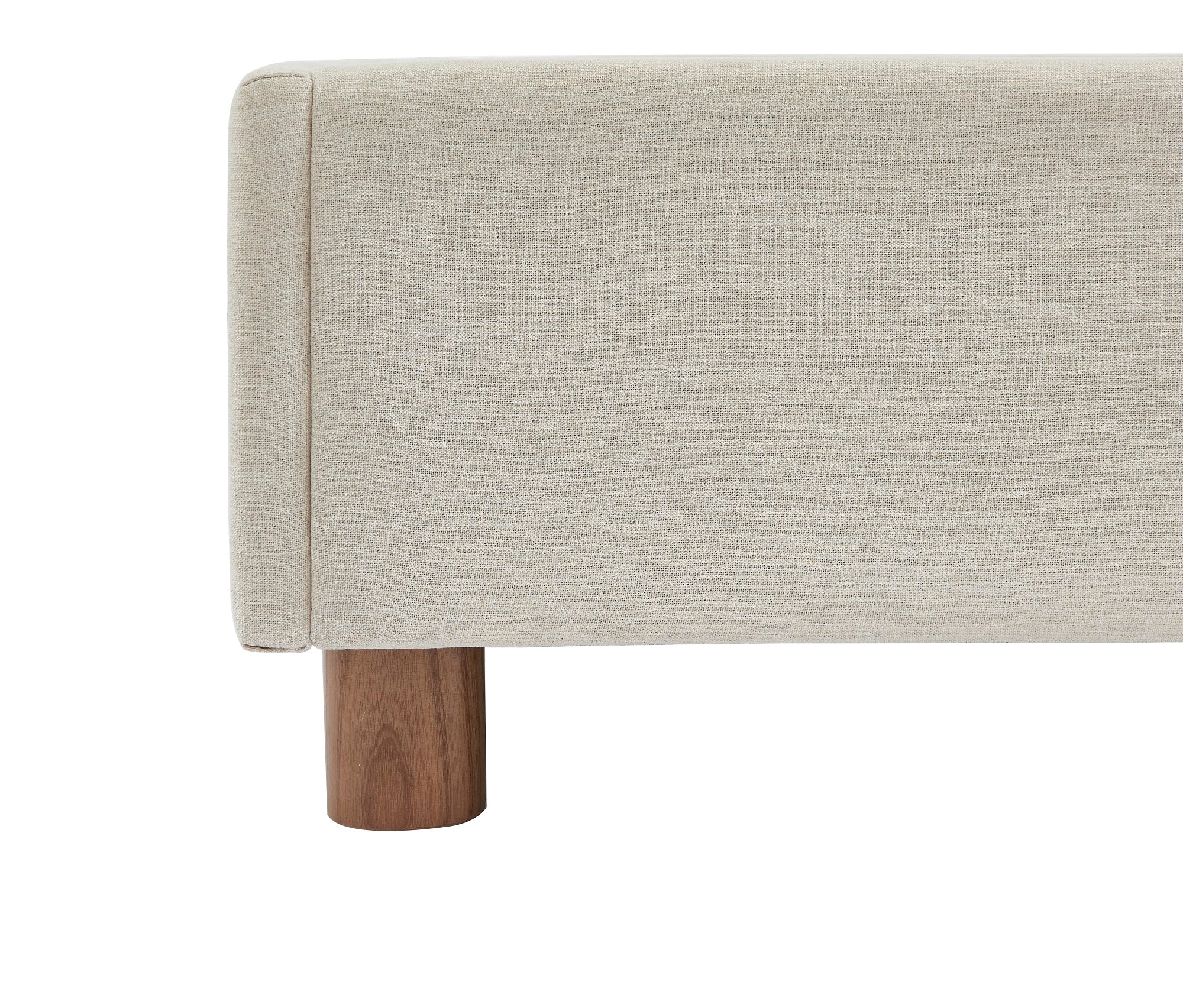 KORALL Upholstered Storage Bed with Slatted Base – Off-White