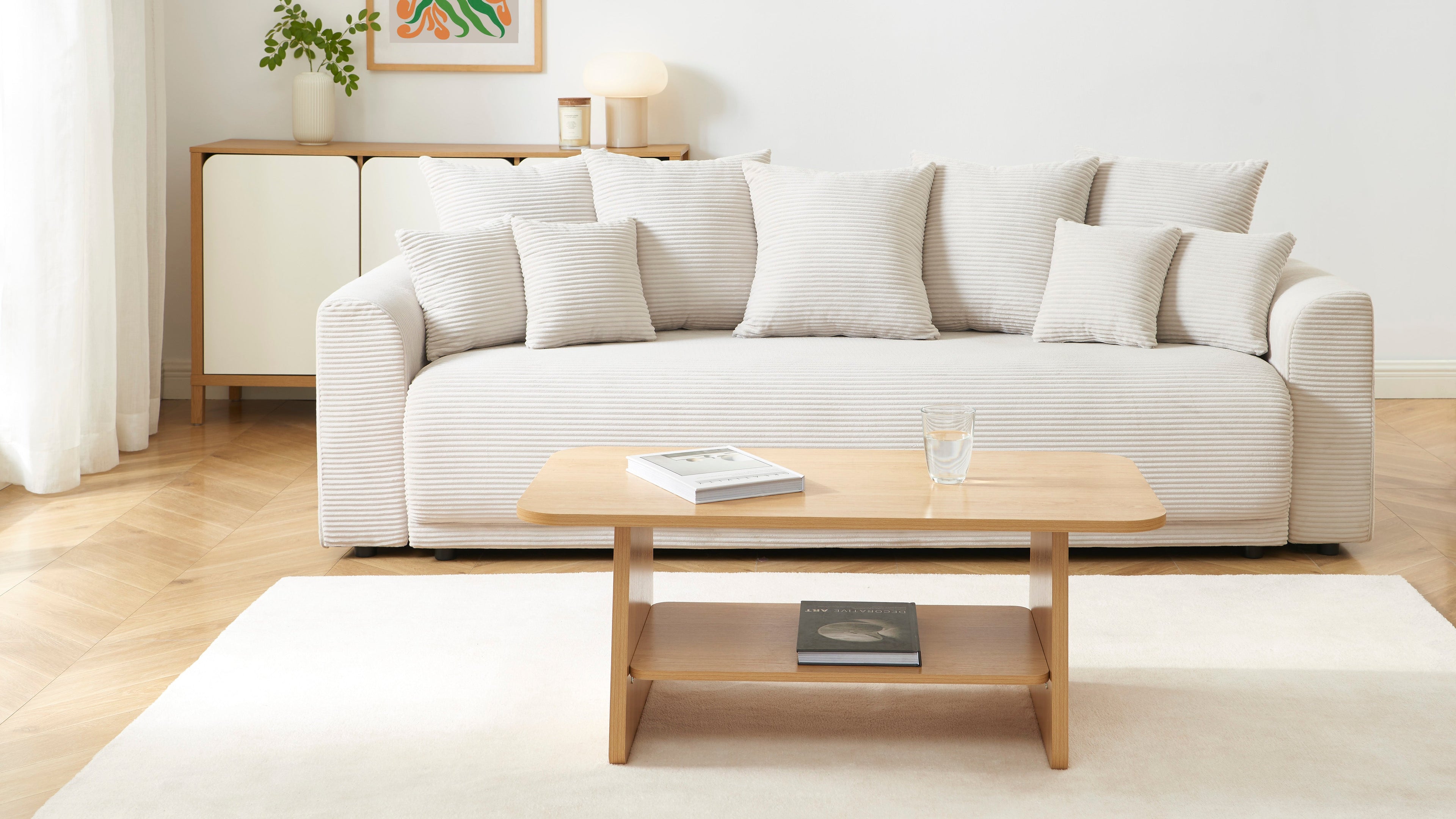 LANGO Solid Wood Coffee Table – Light wood