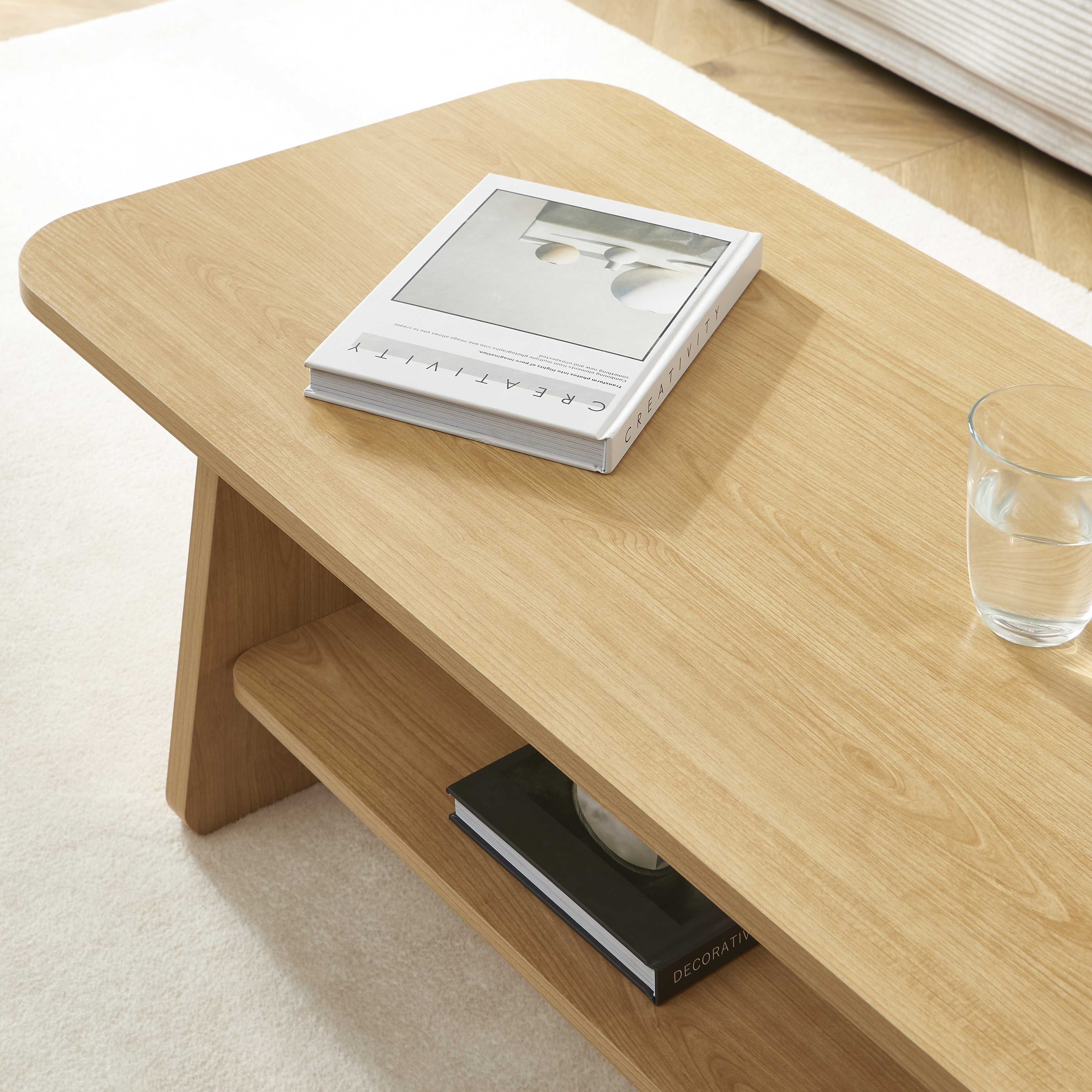 LANGO Solid Wood Coffee Table – Light wood