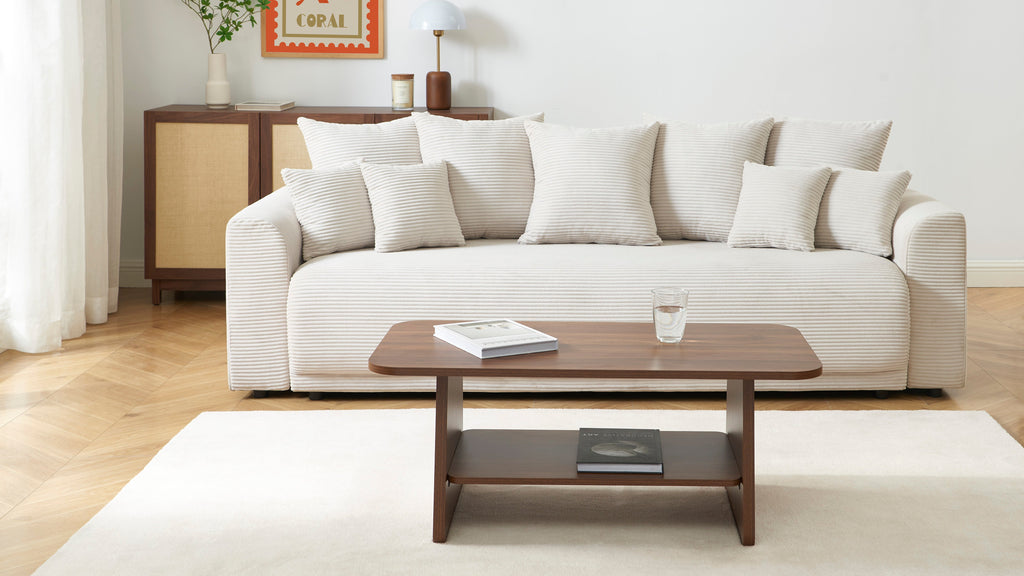 LANGO Solid Wood Coffee Table – Walnut