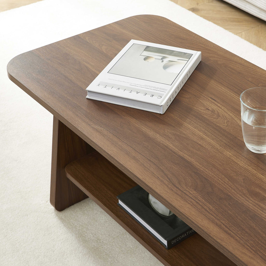 LANGO Solid Wood Coffee Table – Walnut