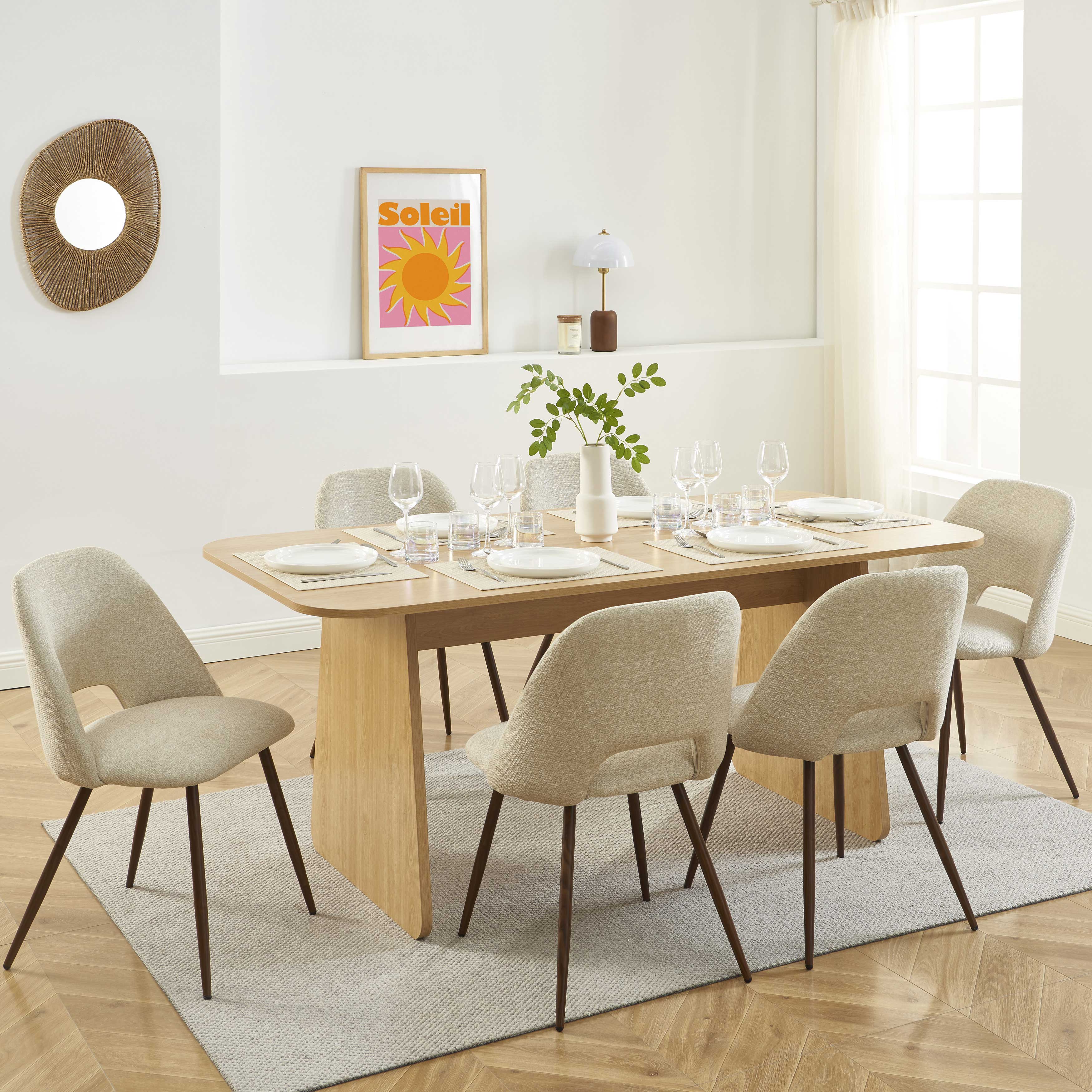 LANGO Solid Wood Dining Table