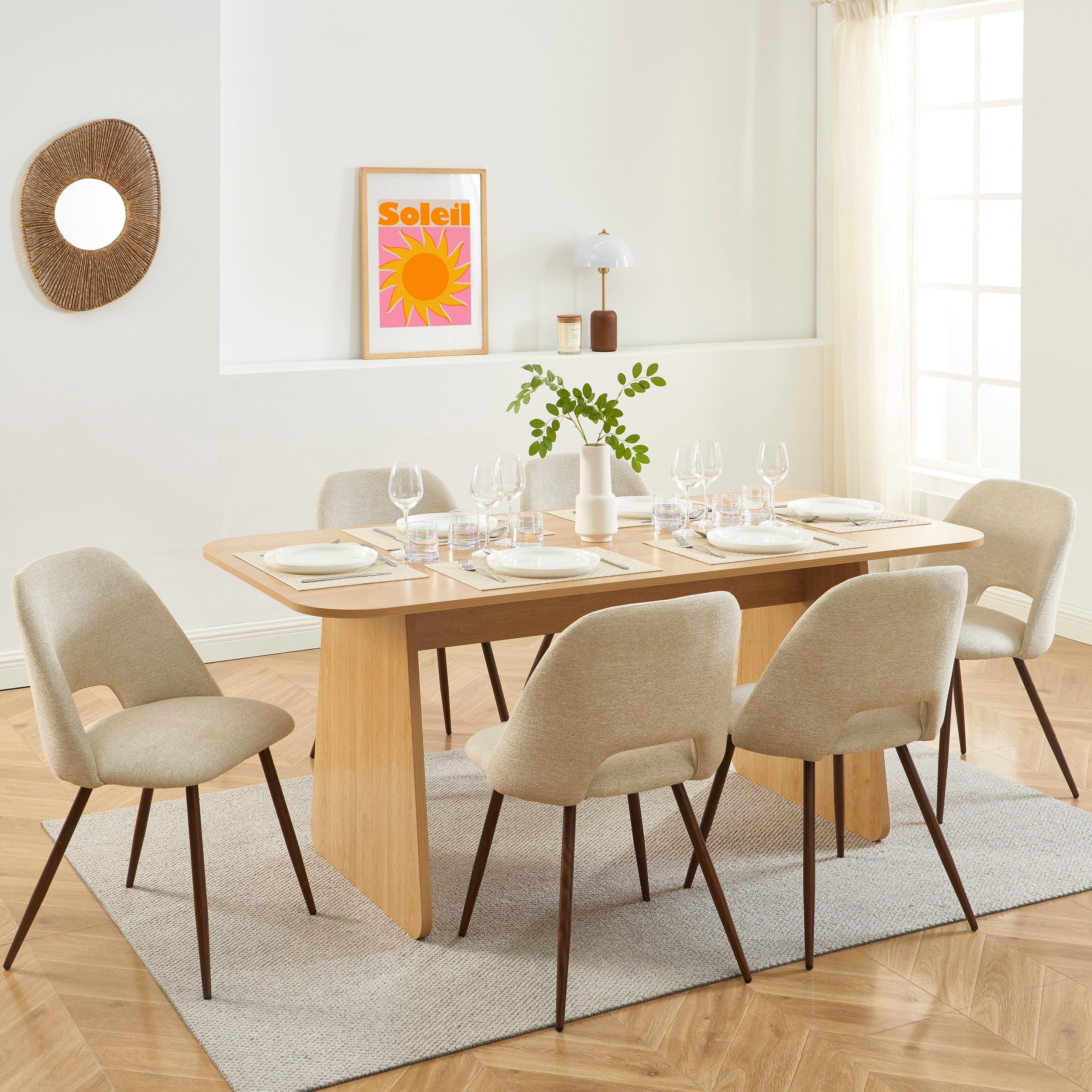LANGO Solid Wood Dining Table