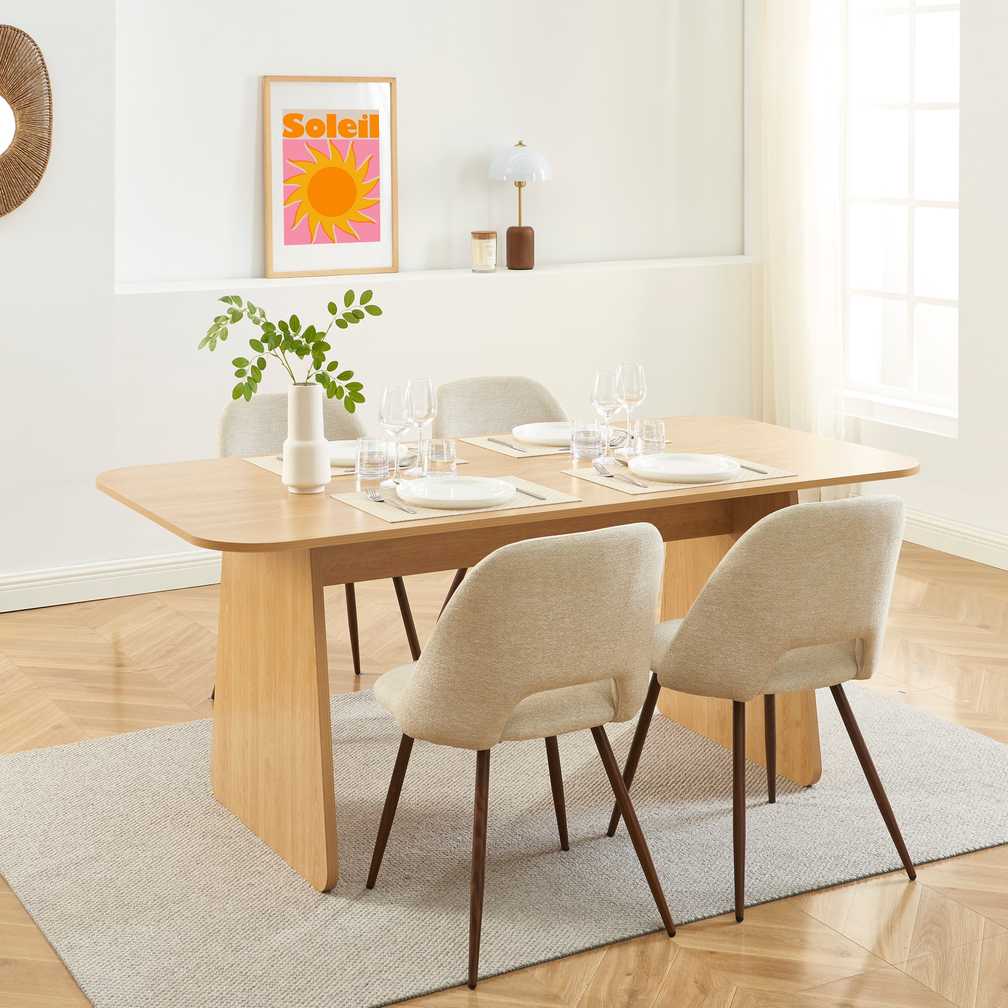 LANGO Solid Wood Dining Table
