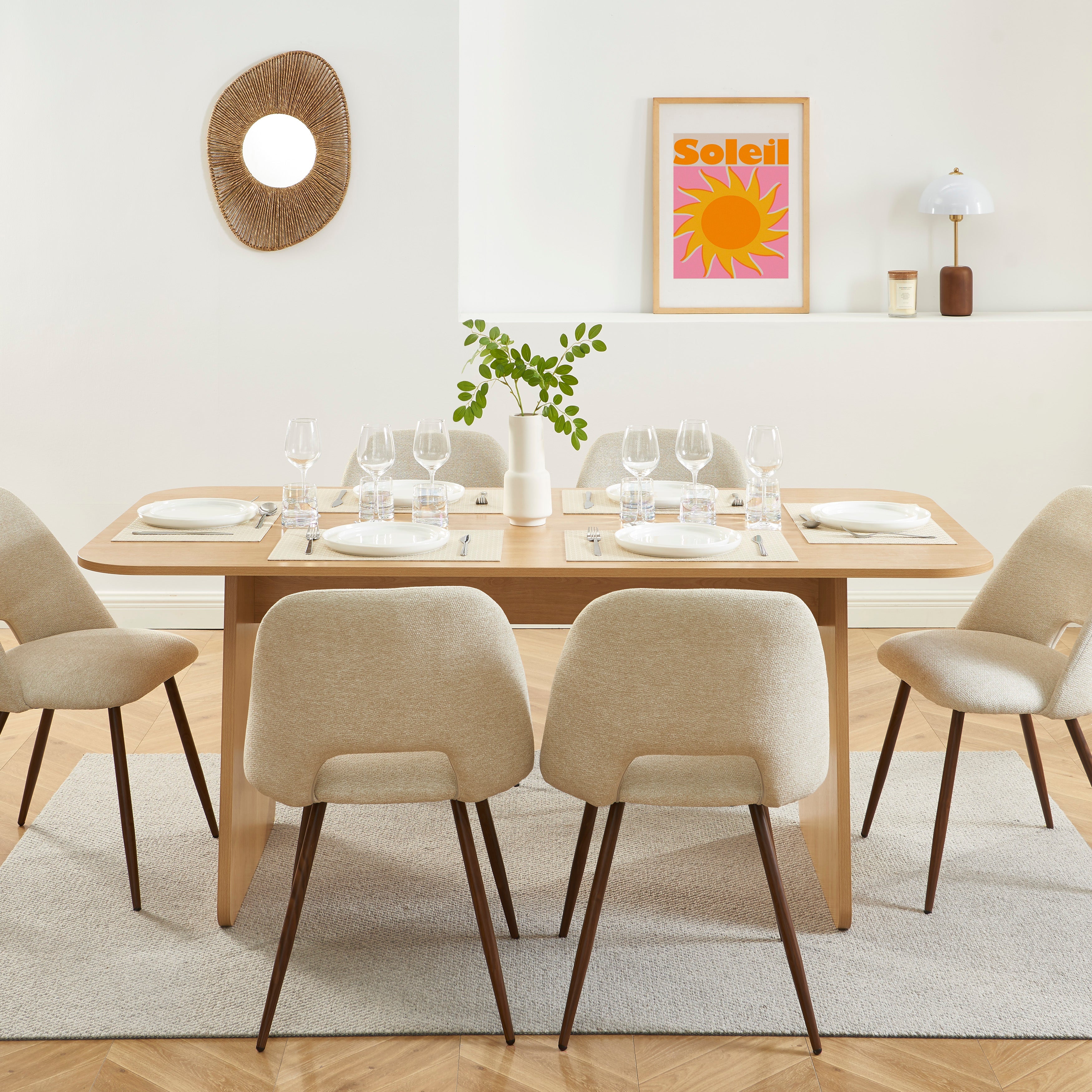 LANGO Solid Wood Dining Table