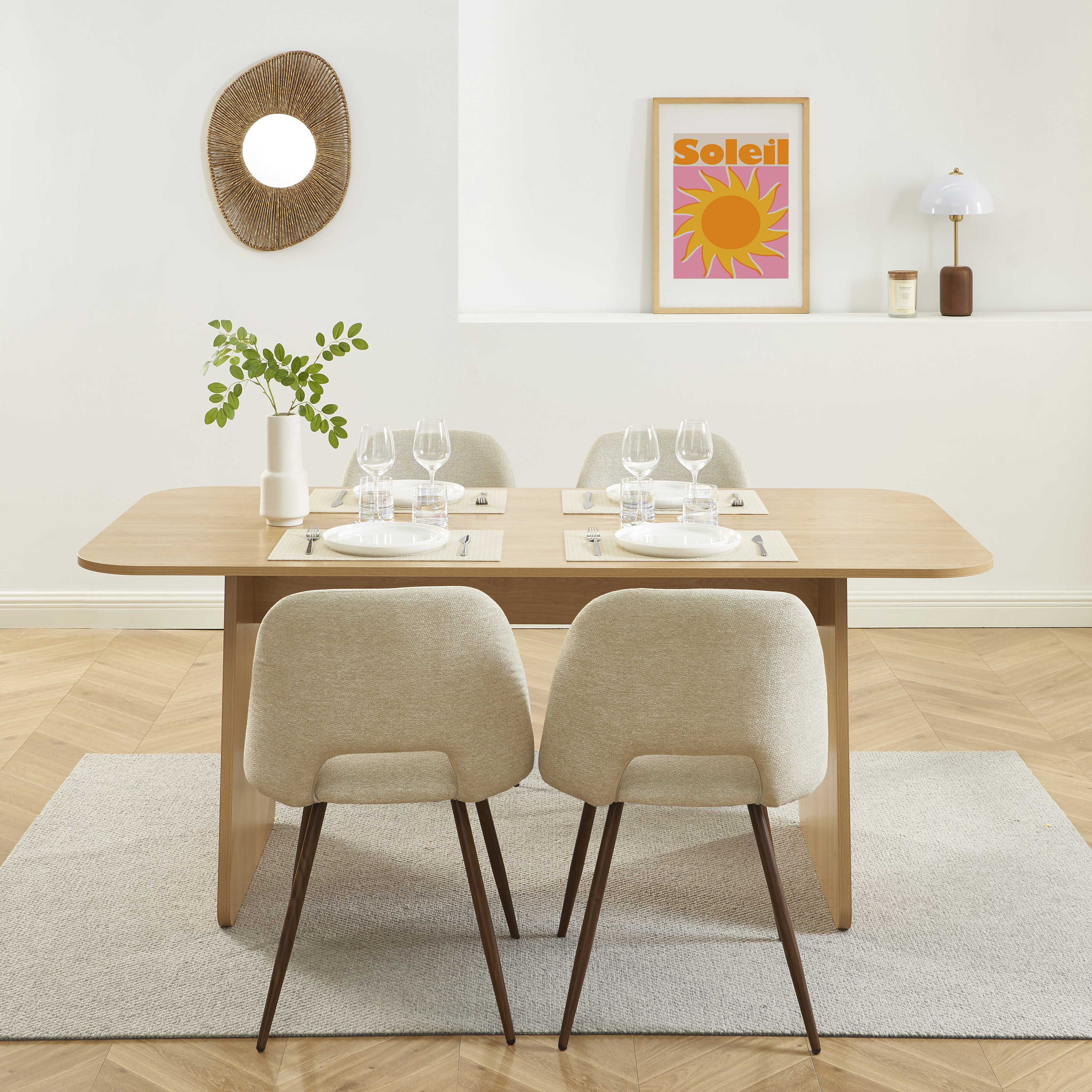 LANGO Solid Wood Dining Table