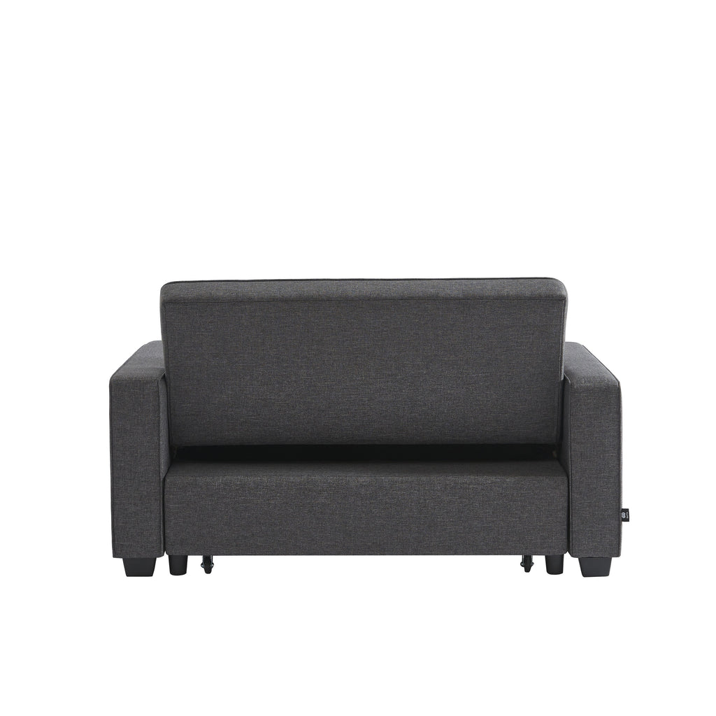 LENA 2-Seater Convertible Sofa - Gray
