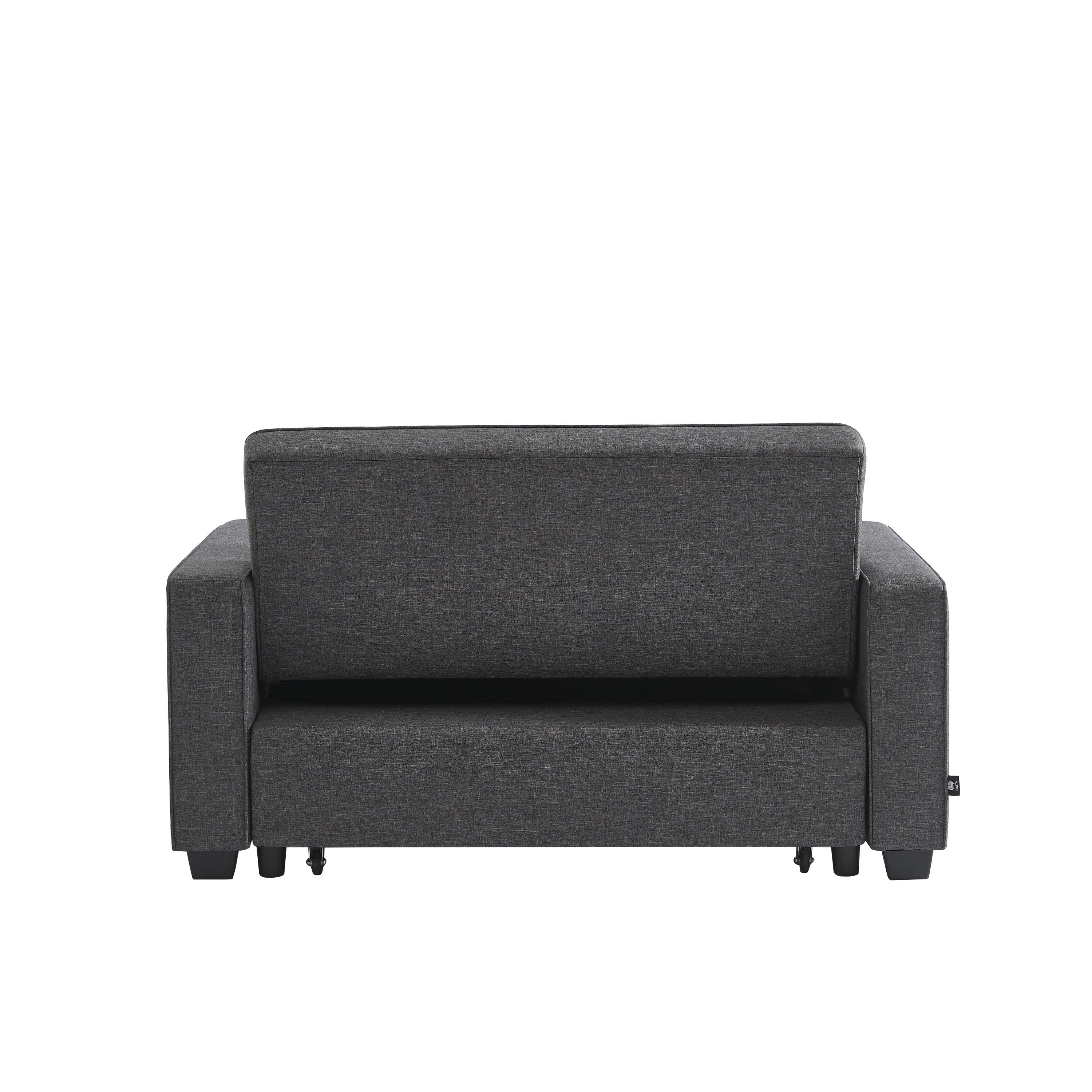 LENA 2-Seater Convertible Sofa - Gray