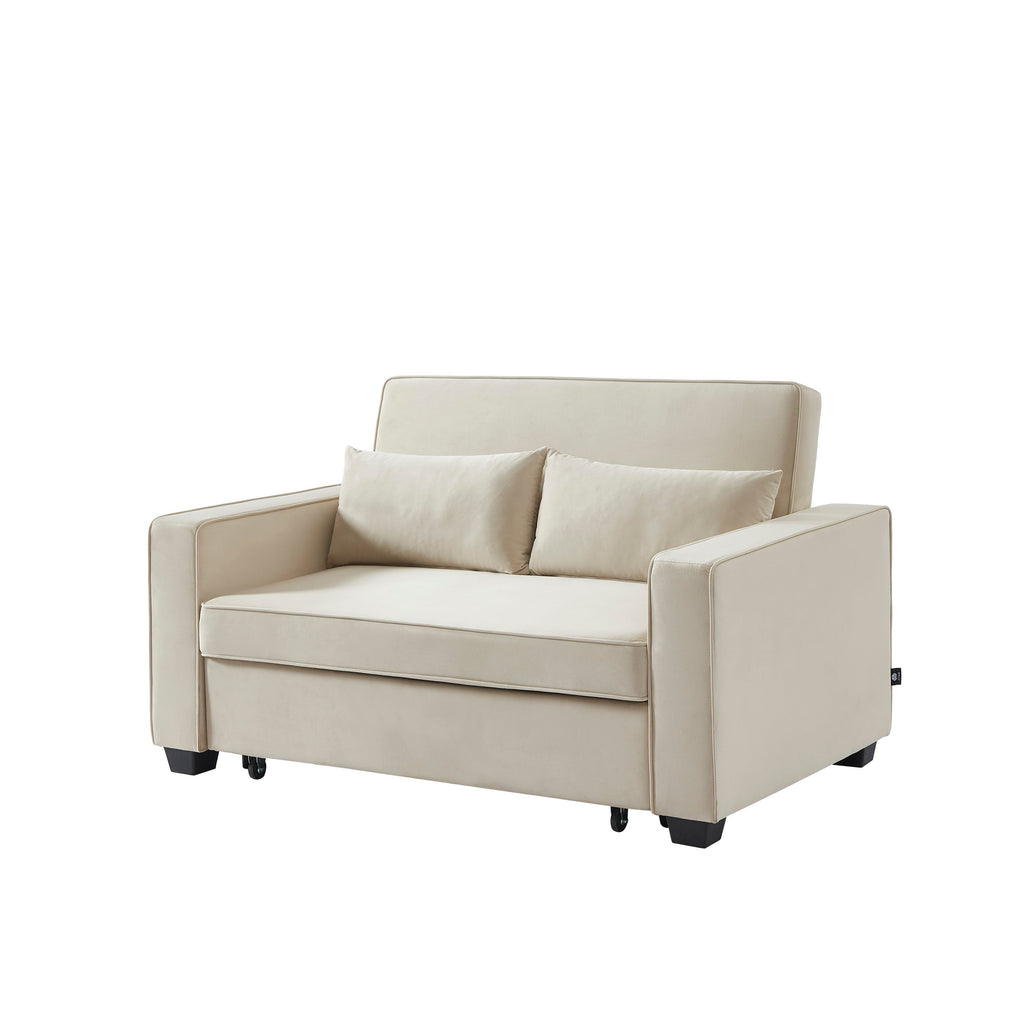 LENA 2-Seater Convertible Sofa - Beige