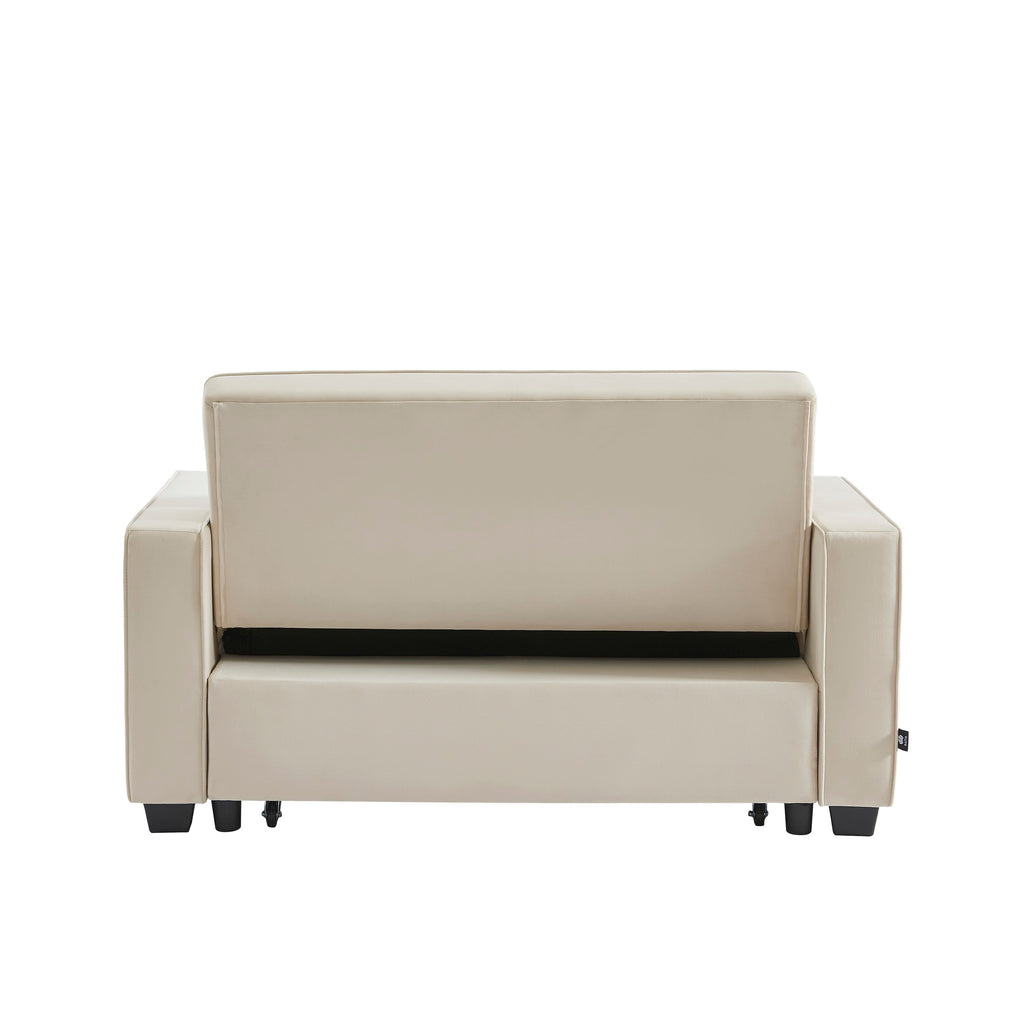 LENA 2-Seater Convertible Sofa - Beige