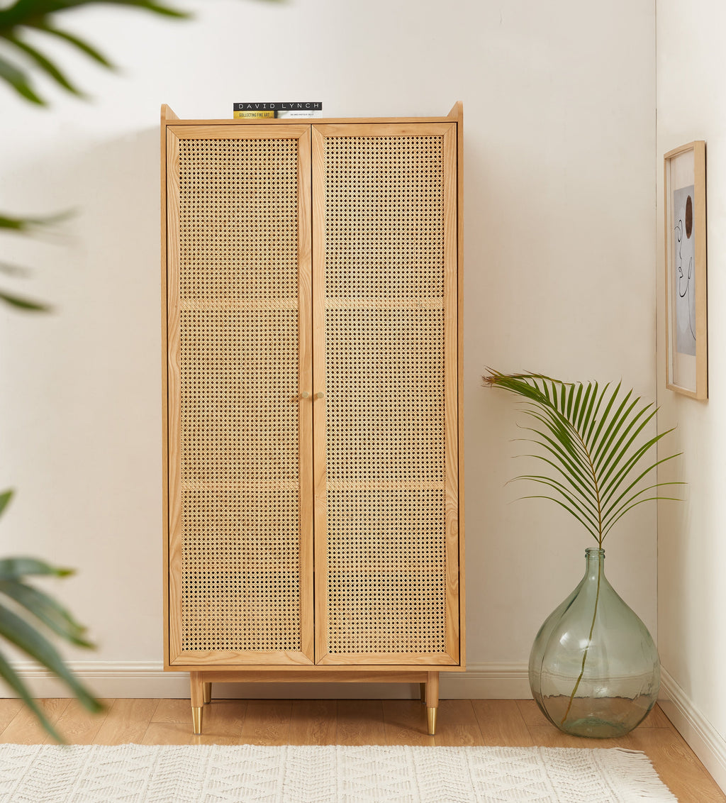LEON Wood Veneer Wardrobe