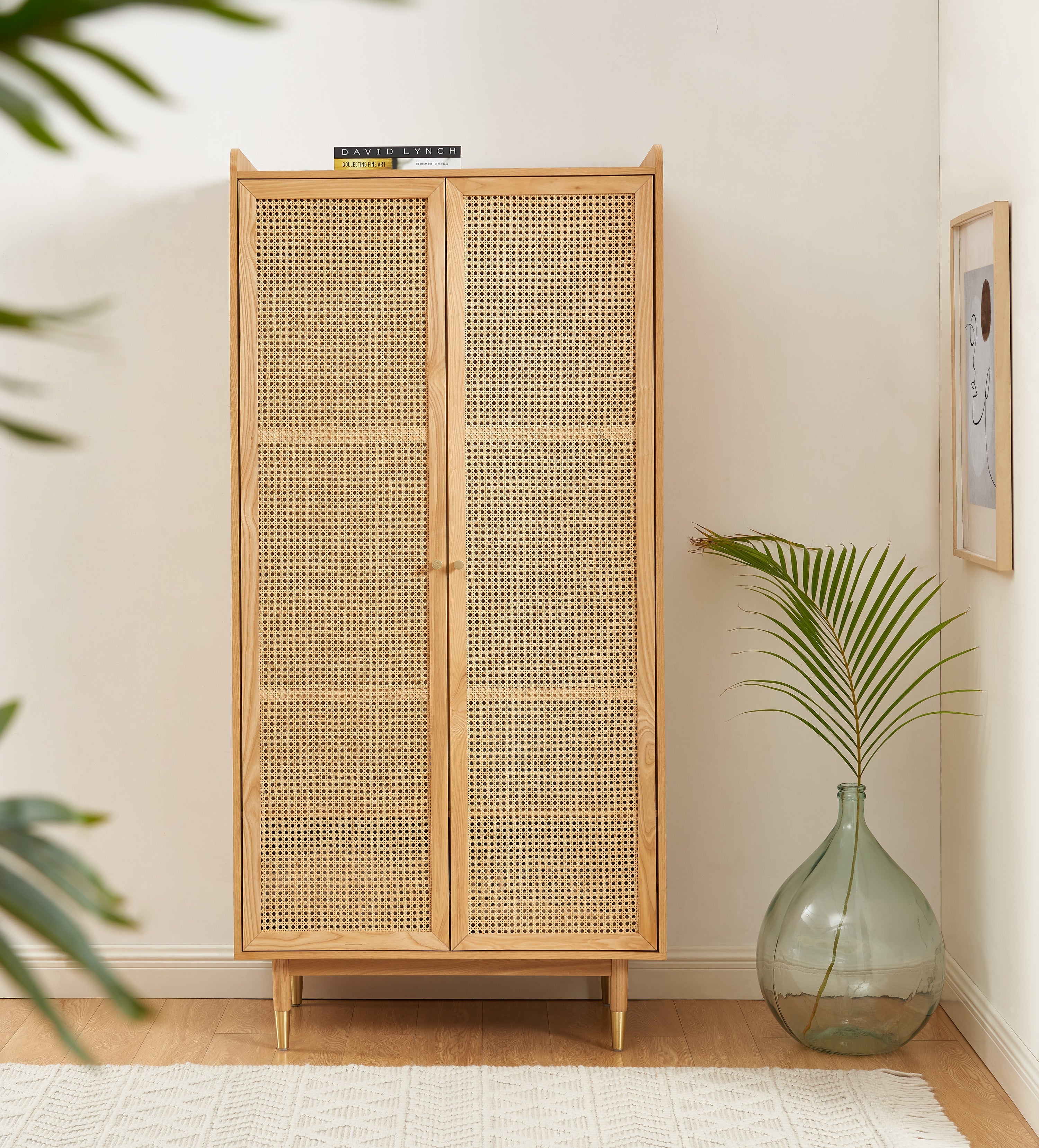 LEON Wood Veneer Wardrobe