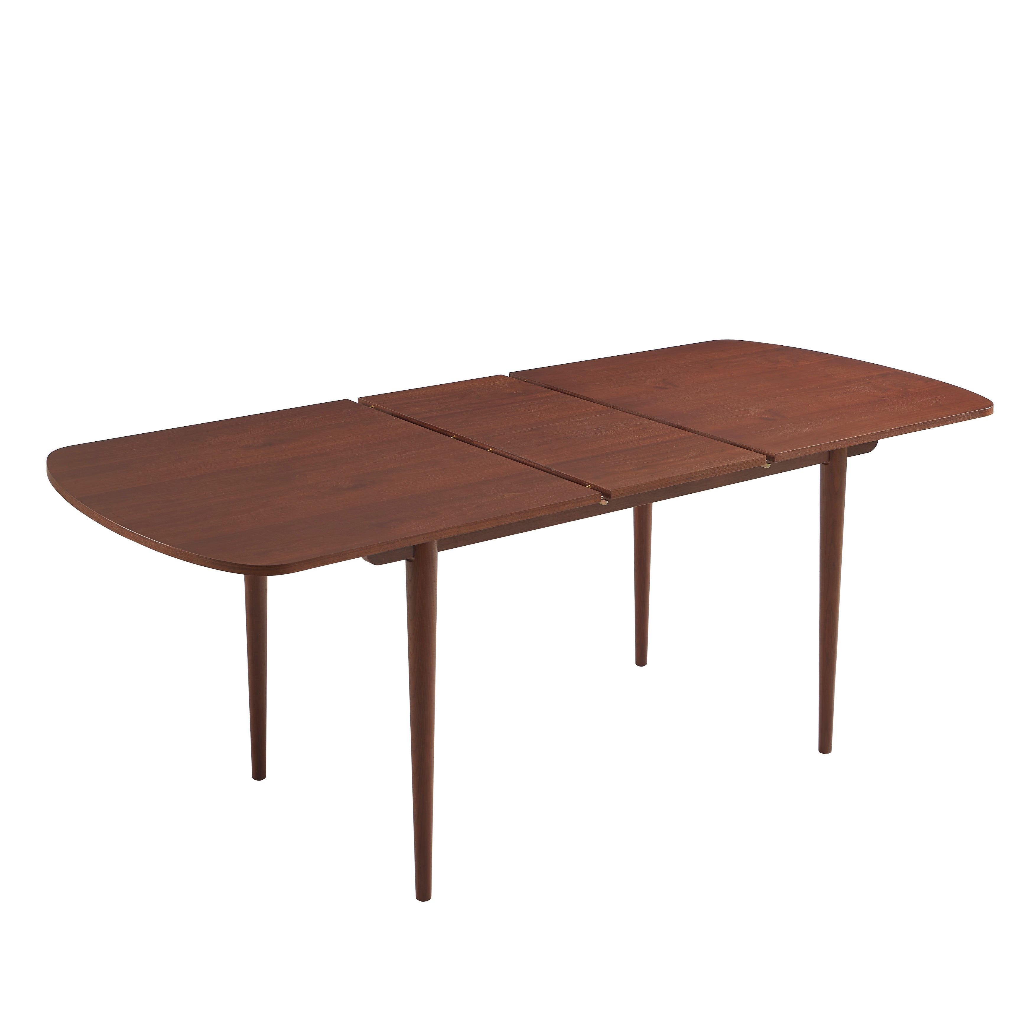 LEON Wood Veneer Extendable Dining Table – Walnut