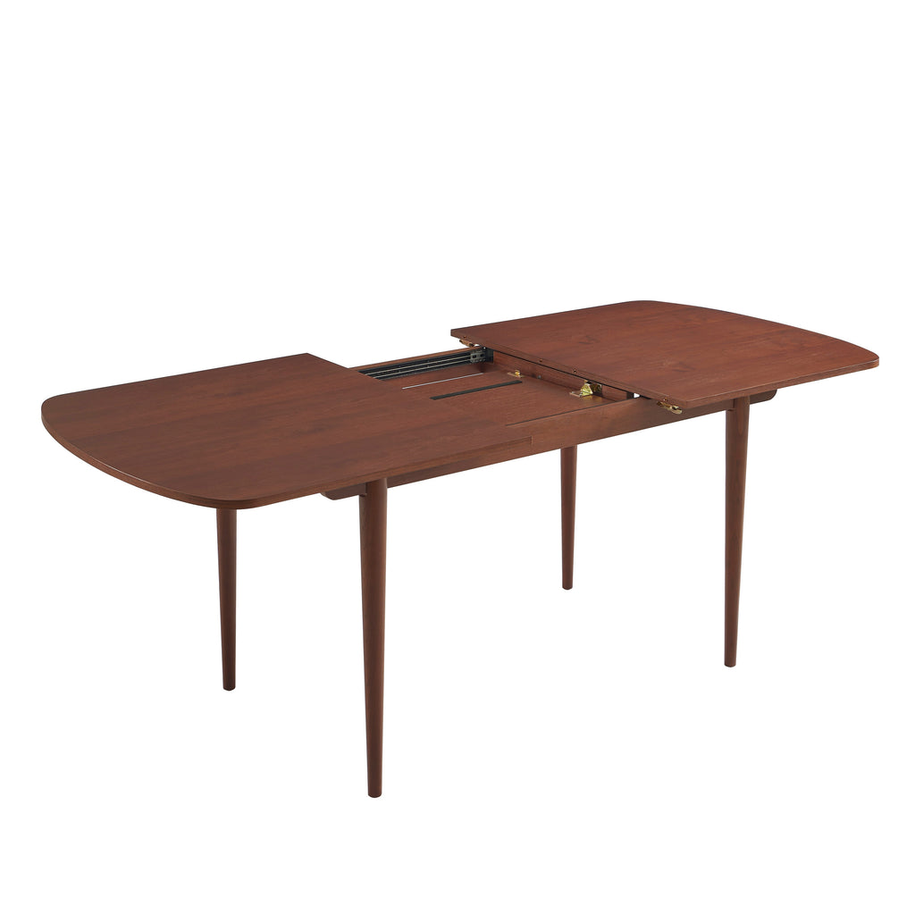 LEON Wood Veneer Extendable Dining Table – Walnut