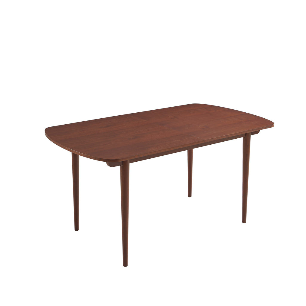 LEON Wood Veneer Extendable Dining Table – Walnut