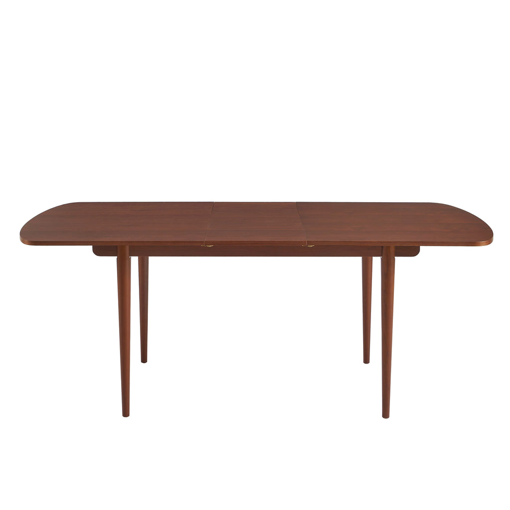 LEON Wood Veneer Extendable Dining Table – Walnut