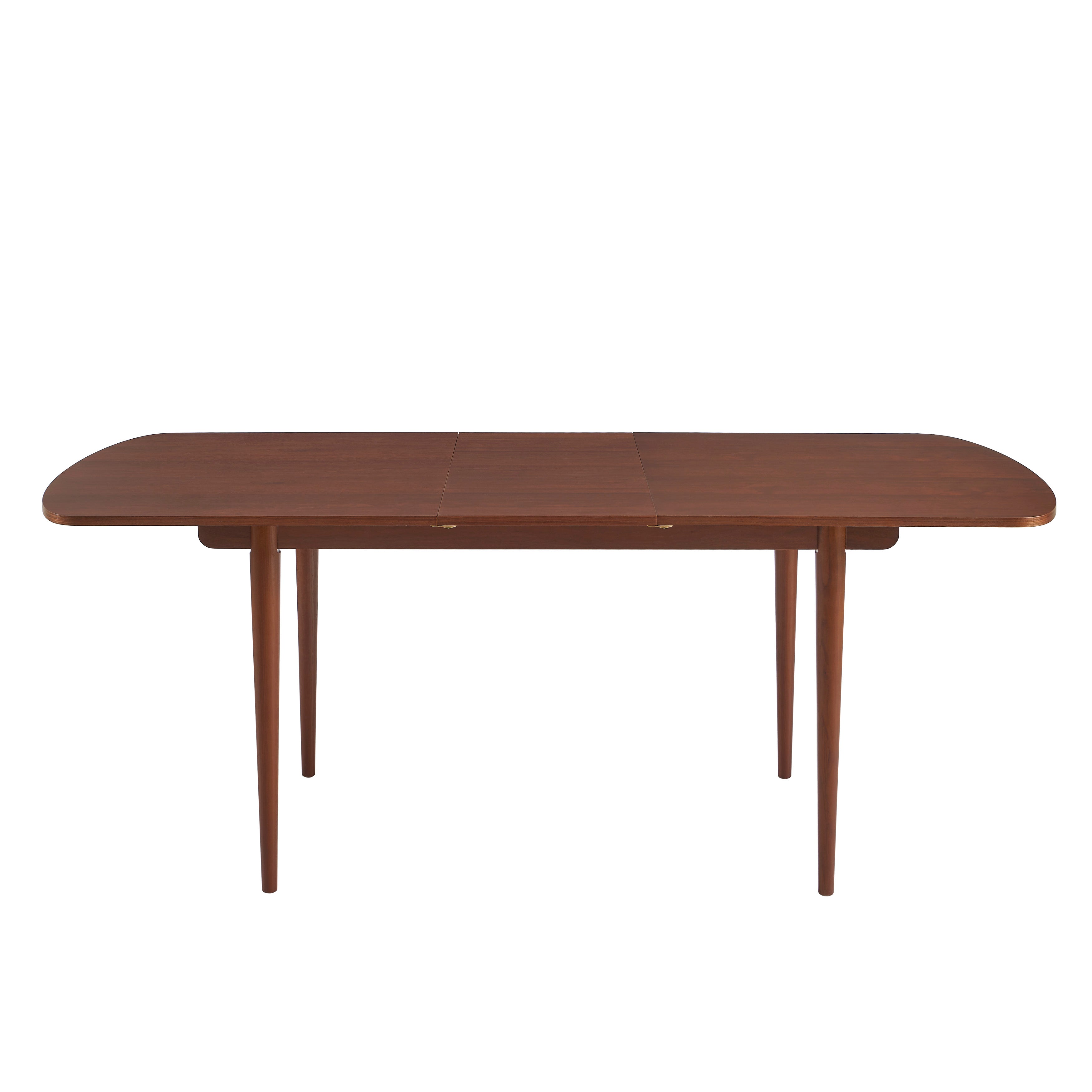 LEON Wood Veneer Extendable Dining Table – Walnut