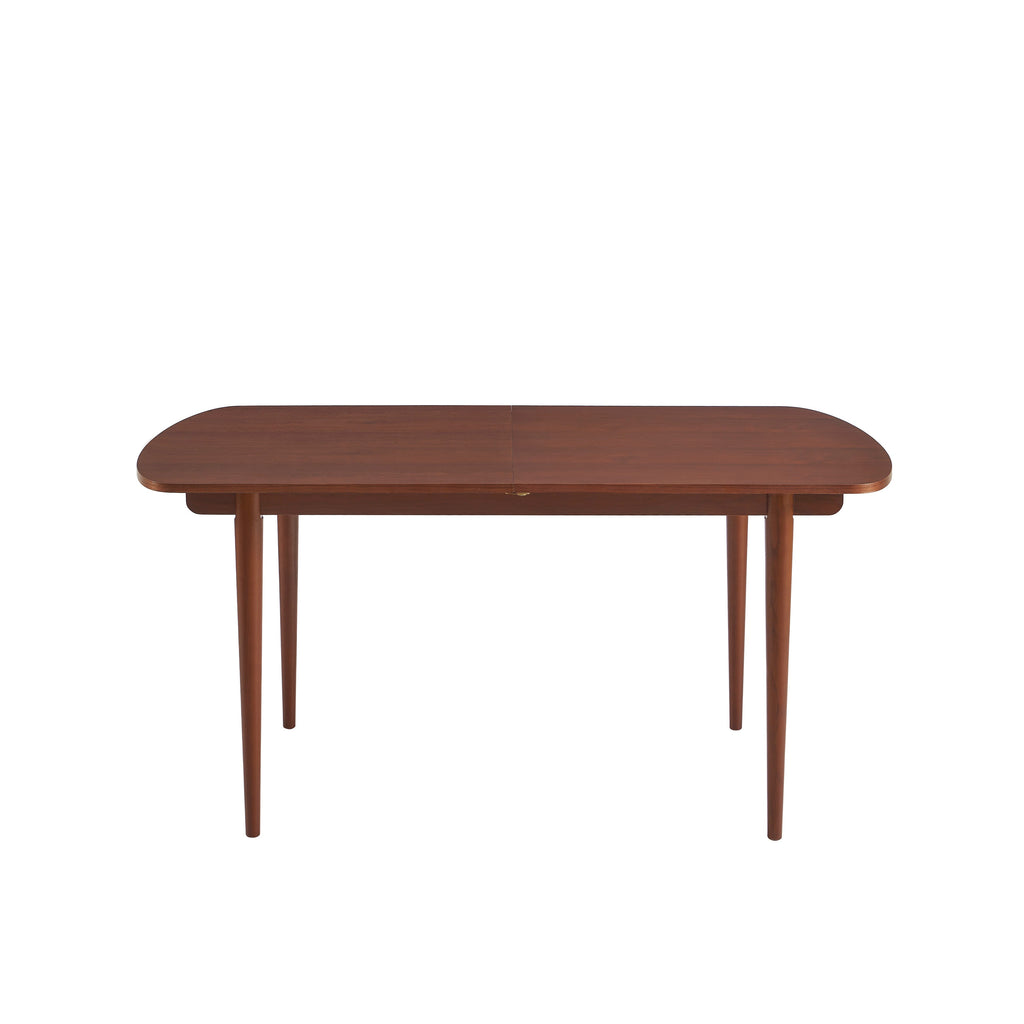 LEON Wood Veneer Extendable Dining Table – Walnut