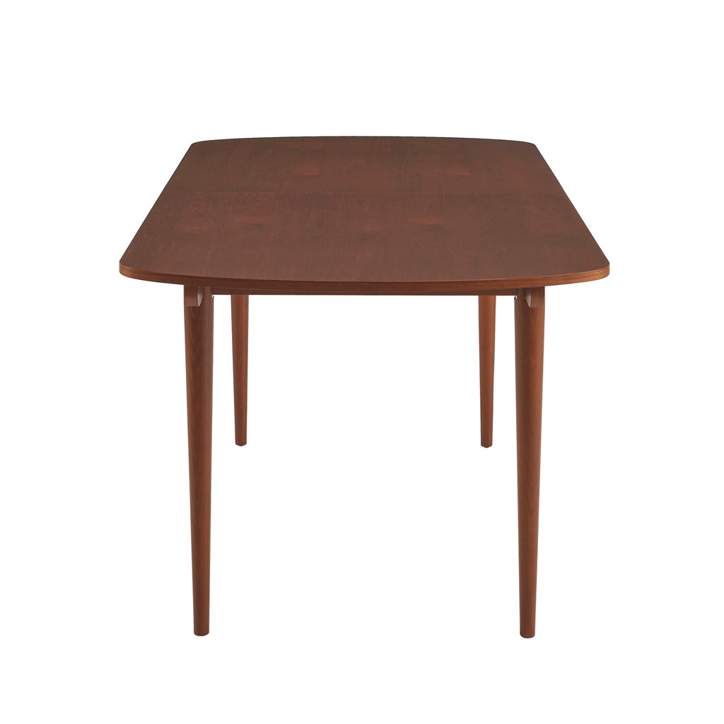 LEON Wood Veneer Extendable Dining Table – Walnut