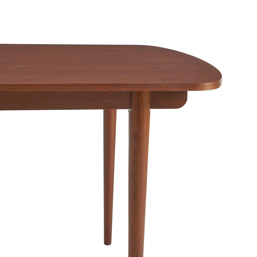 LEON Wood Veneer Extendable Dining Table – Walnut