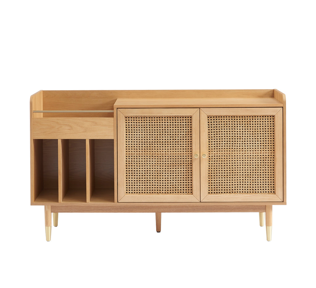 LEON Wood Veneer Vinyl Cabinet