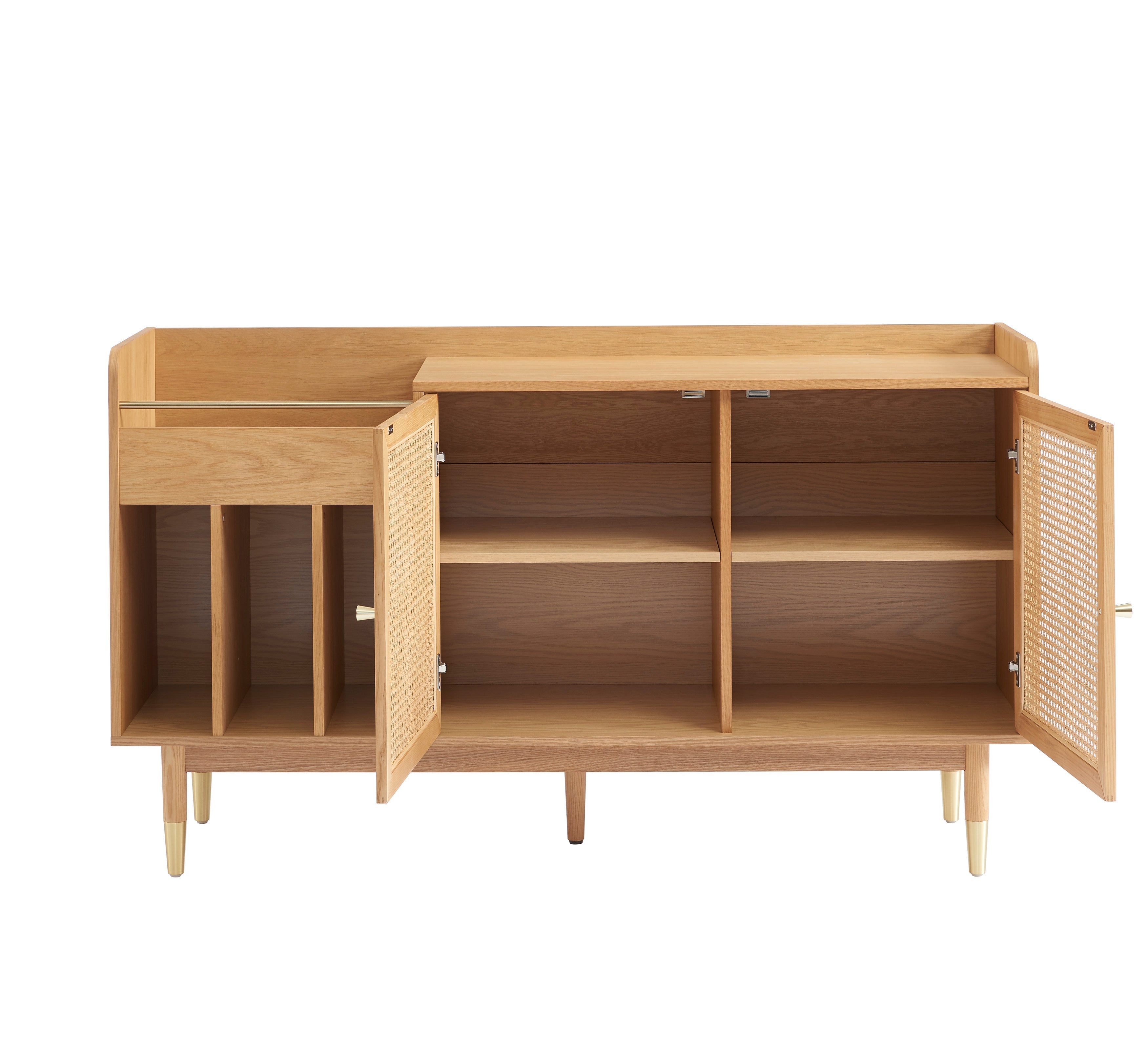 LEON Wood Veneer Vinyl Cabinet
