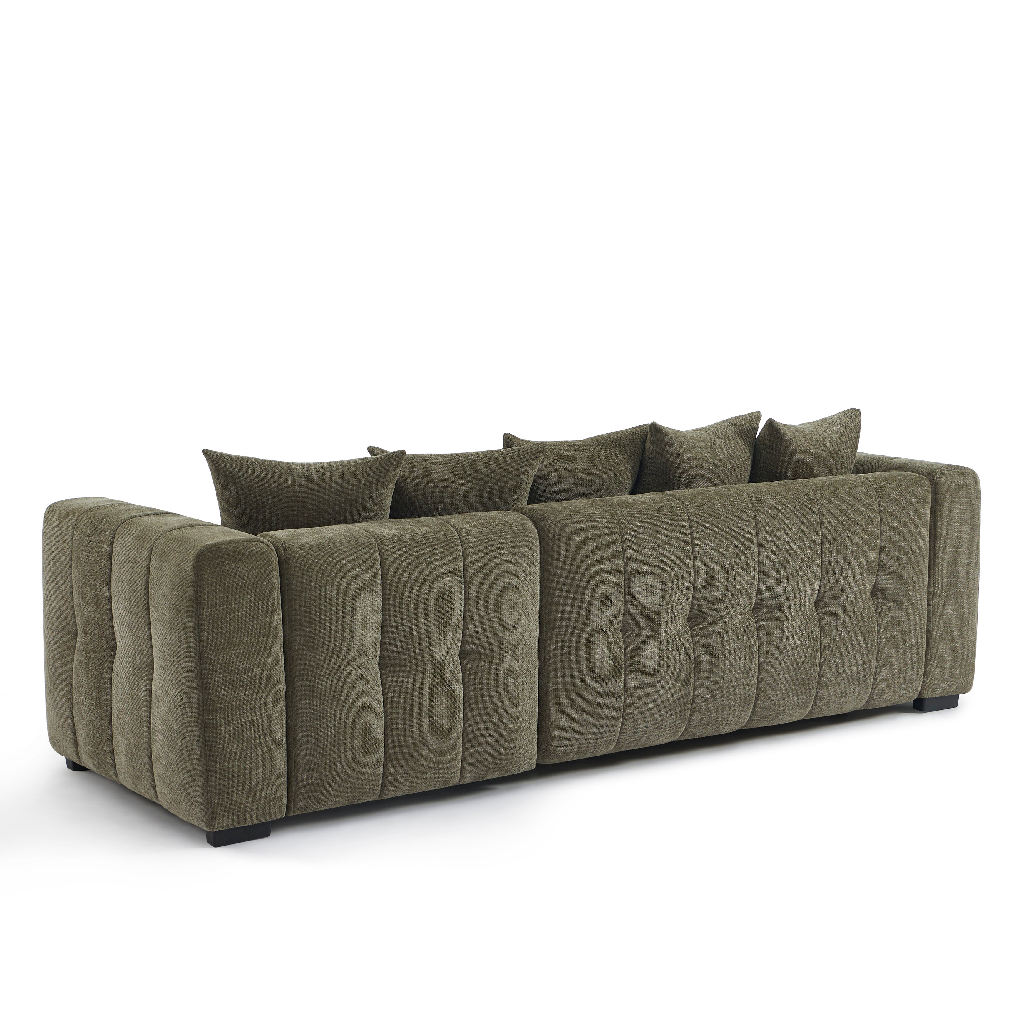 LEVIA Convertible & Reversible Sectional Sleeper Sofa – Beige Fabric 4-Seater Living Room Furniture