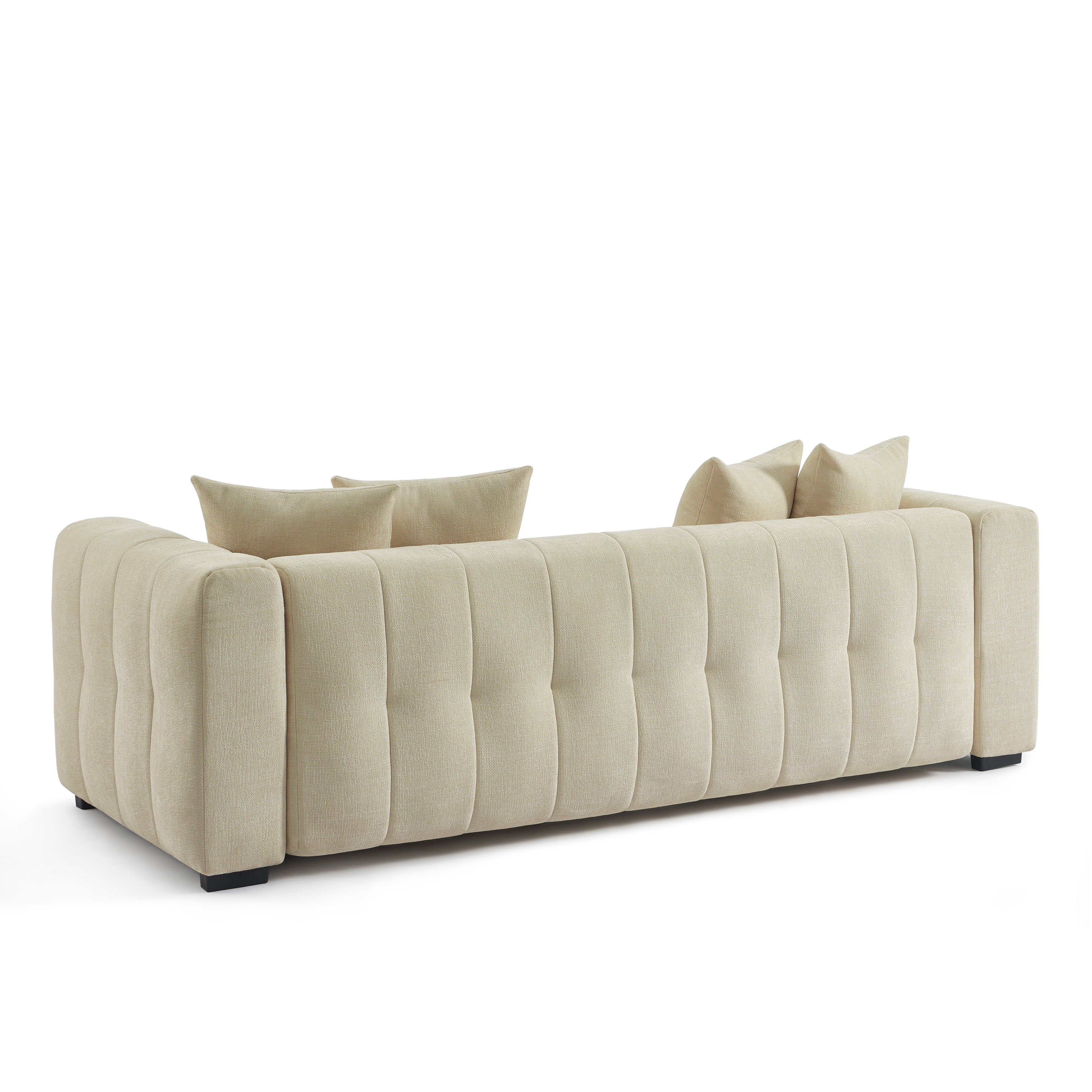 LEVIA Convertible Sleeper Sofa – Fabric 3-Seater Living Room Furniture