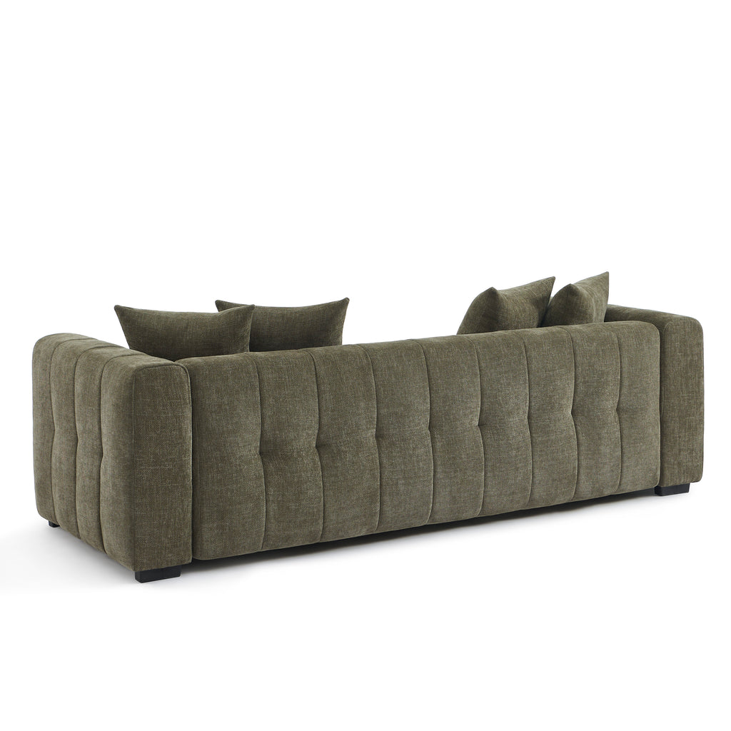 LEVIA Convertible Sleeper Sofa – Fabric 3-Seater Living Room Furniture