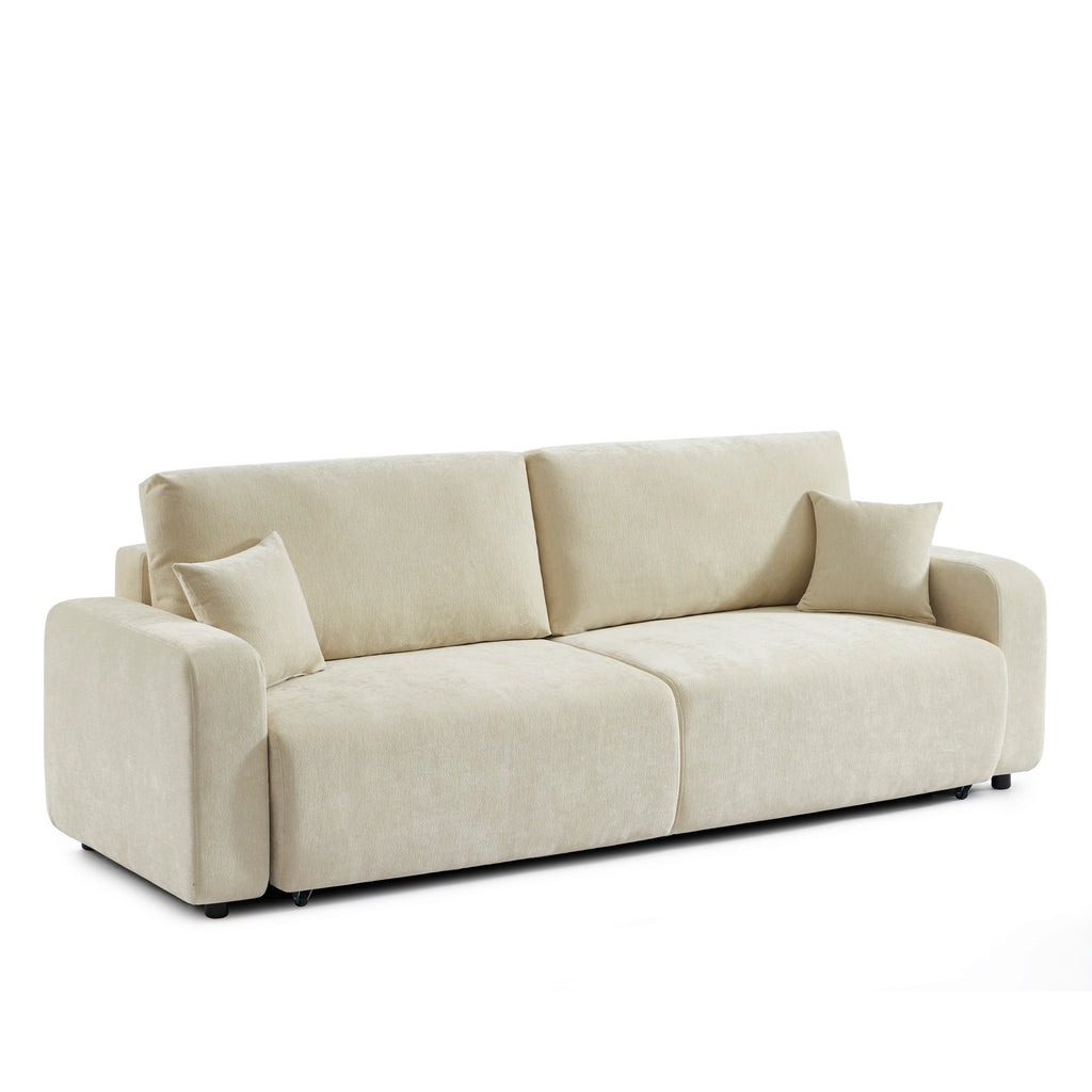 LIVIO 3-Seater Convertible Sofa – Beige