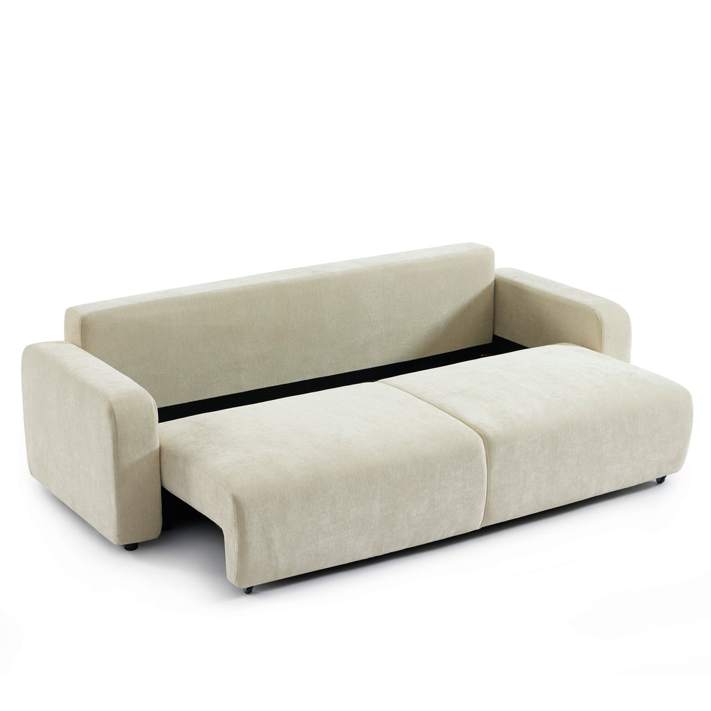 LIVIO 3-Seater Convertible Sofa – Beige