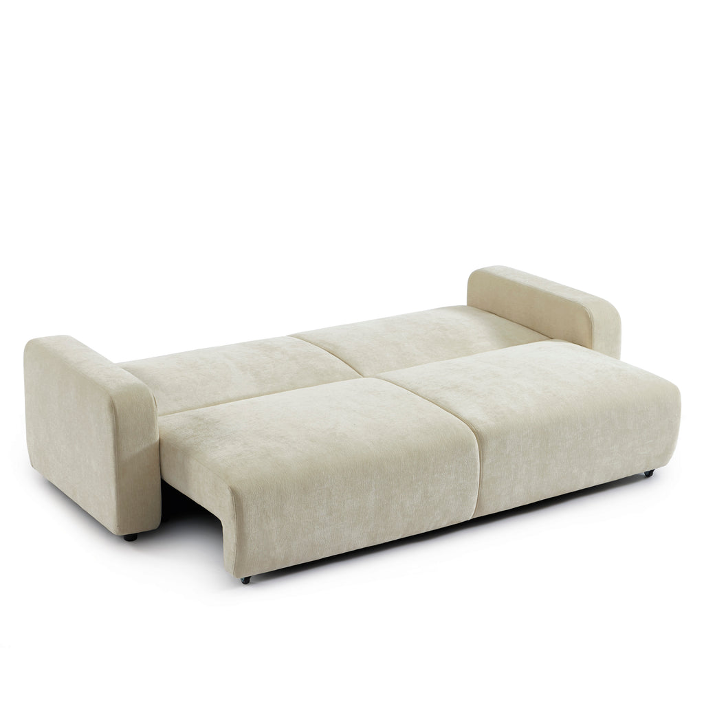 LIVIO 3-Seater Convertible Sofa – Beige