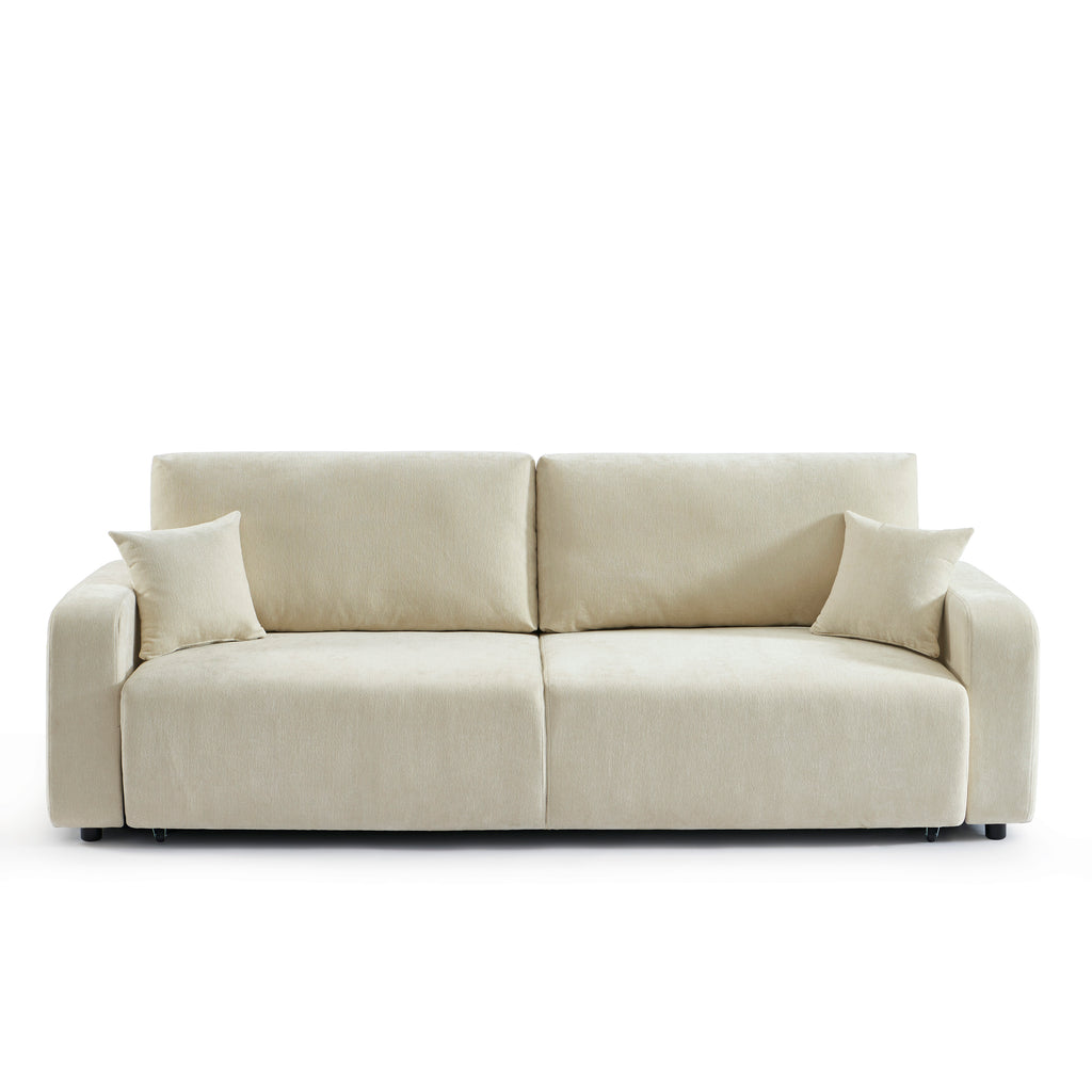LIVIO 3-Seater Convertible Sofa – Beige