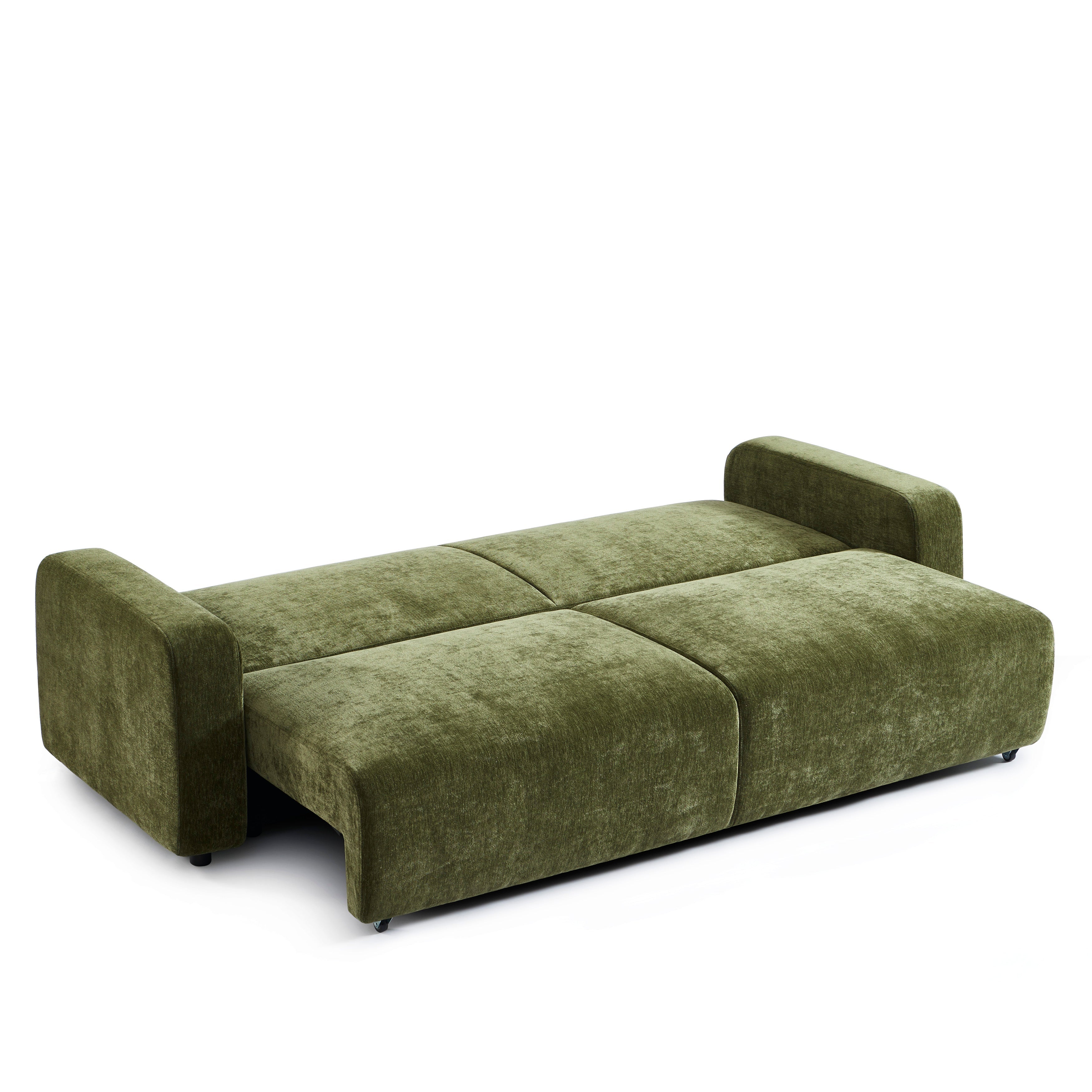 LIVIO Fabric Straight Sofa – Green