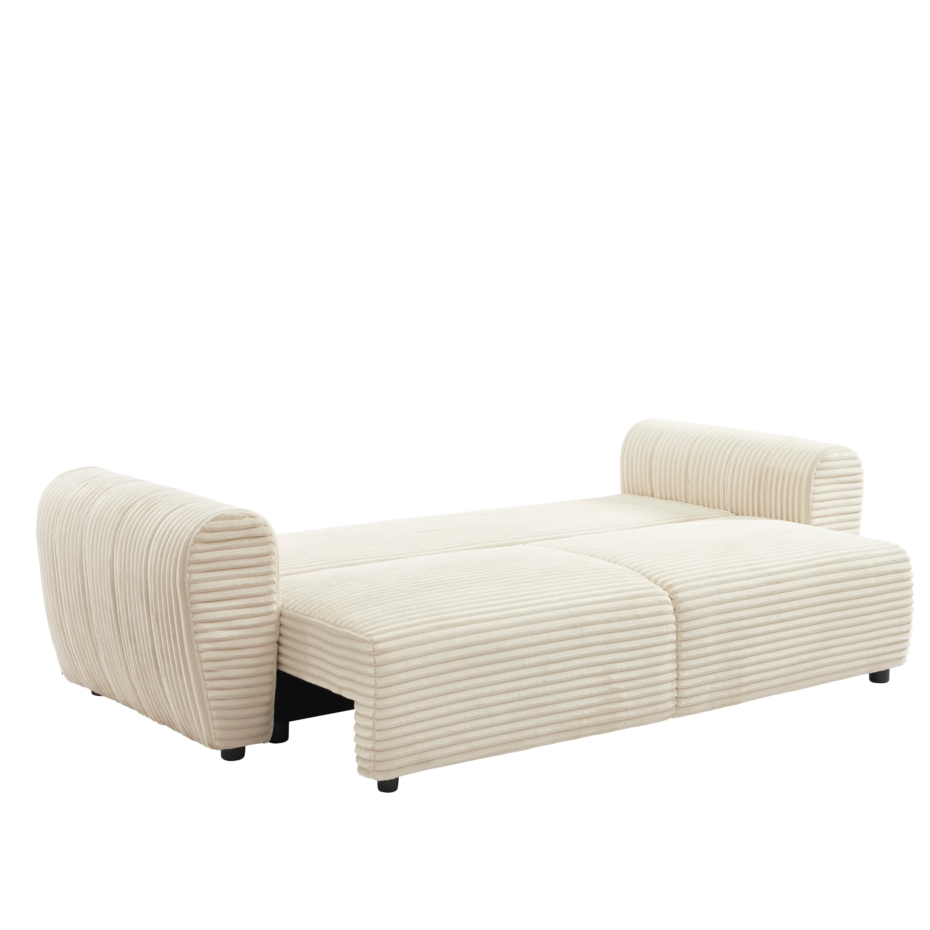 LOIC Fabric Straight Sofa – Beige